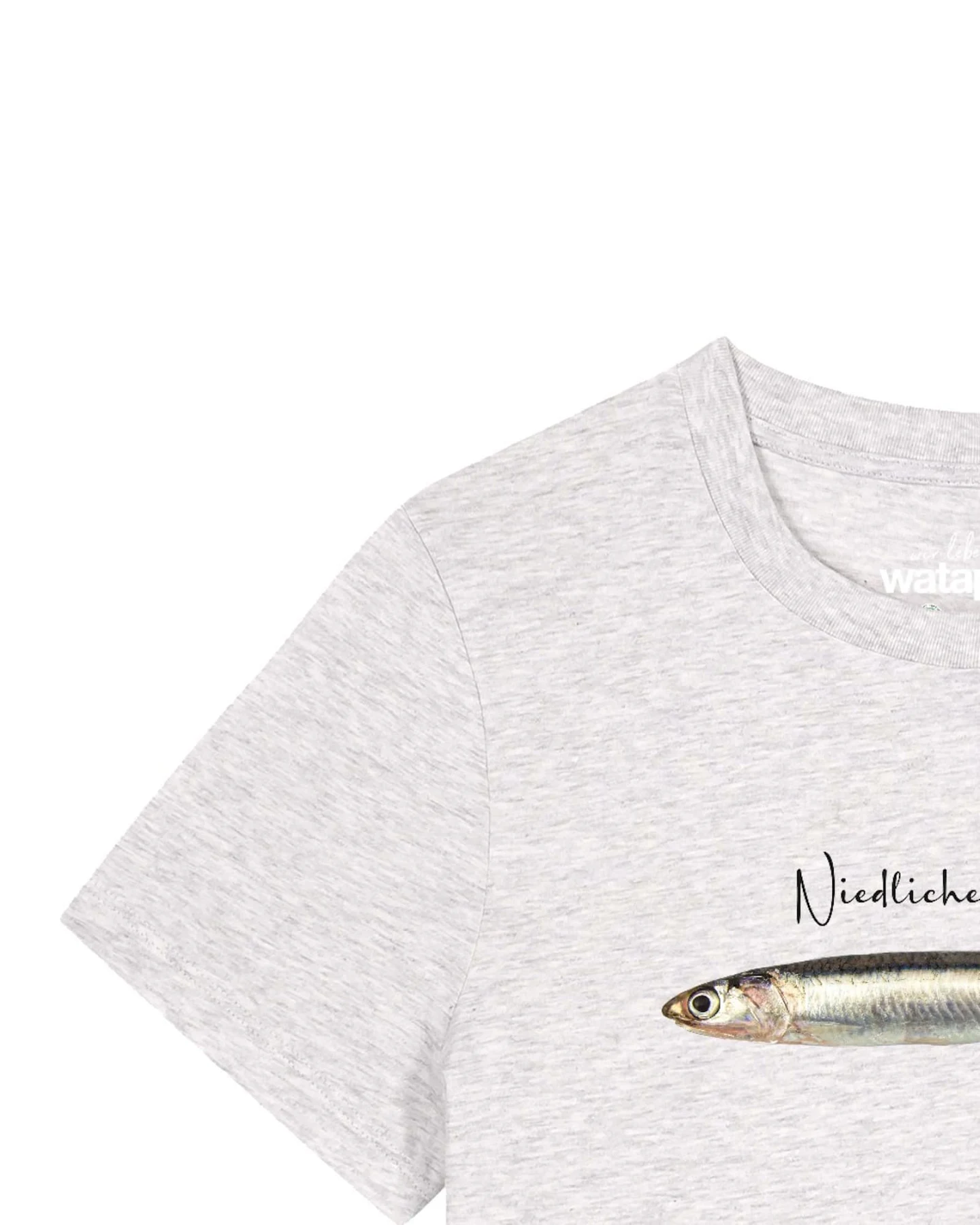 Watapparel T-Shirt Niedliche Sardelle – Ansicht 3