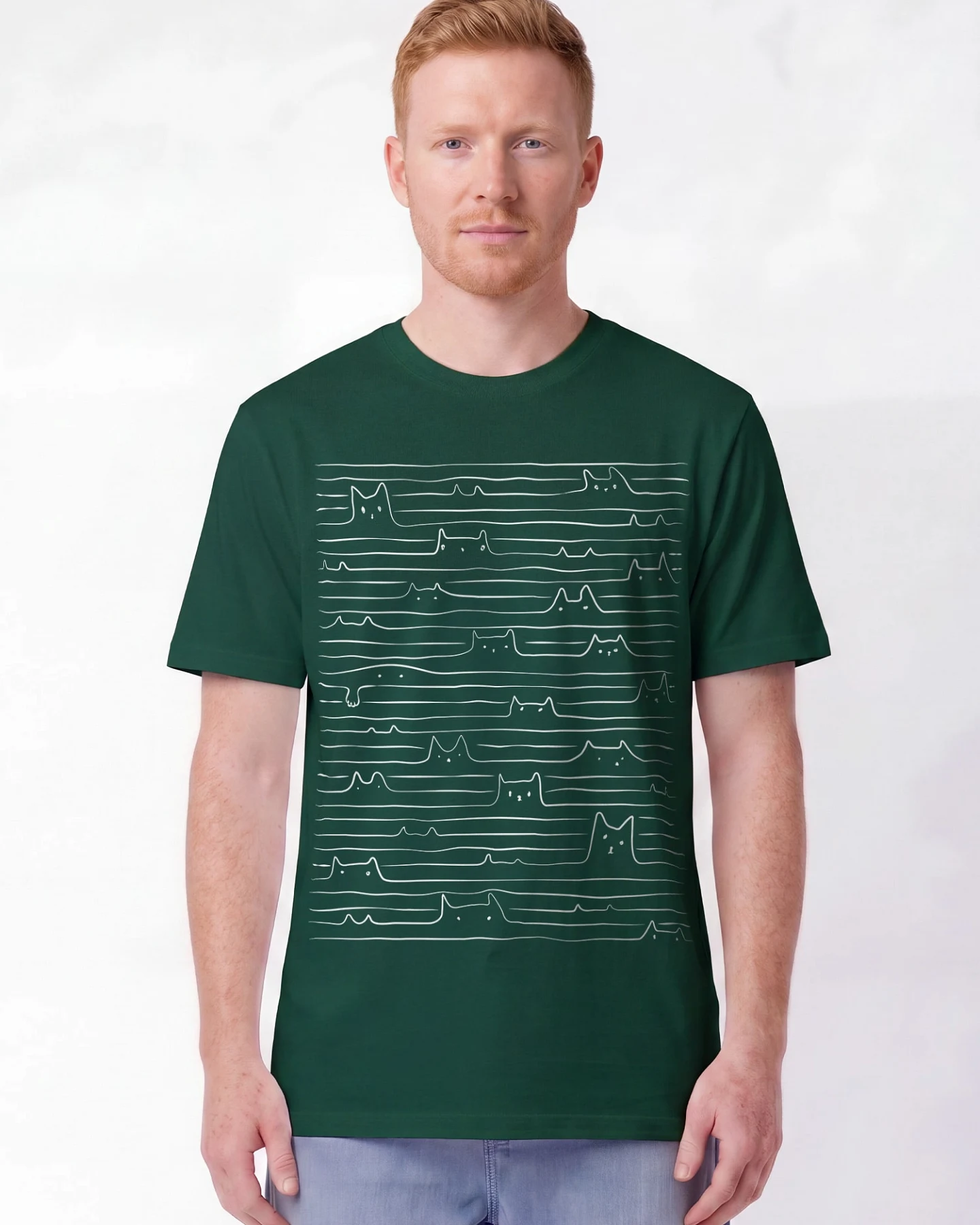 Watapparel T-Shirt Doodle Cats – Ansicht 2