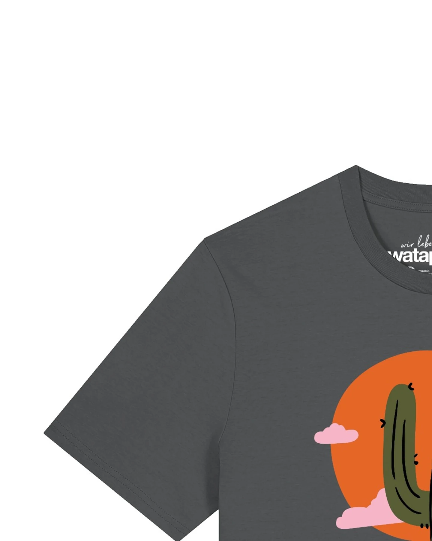 Watapparel T-Shirt Kaktus Im Sonnenuntergang – Ansicht 3