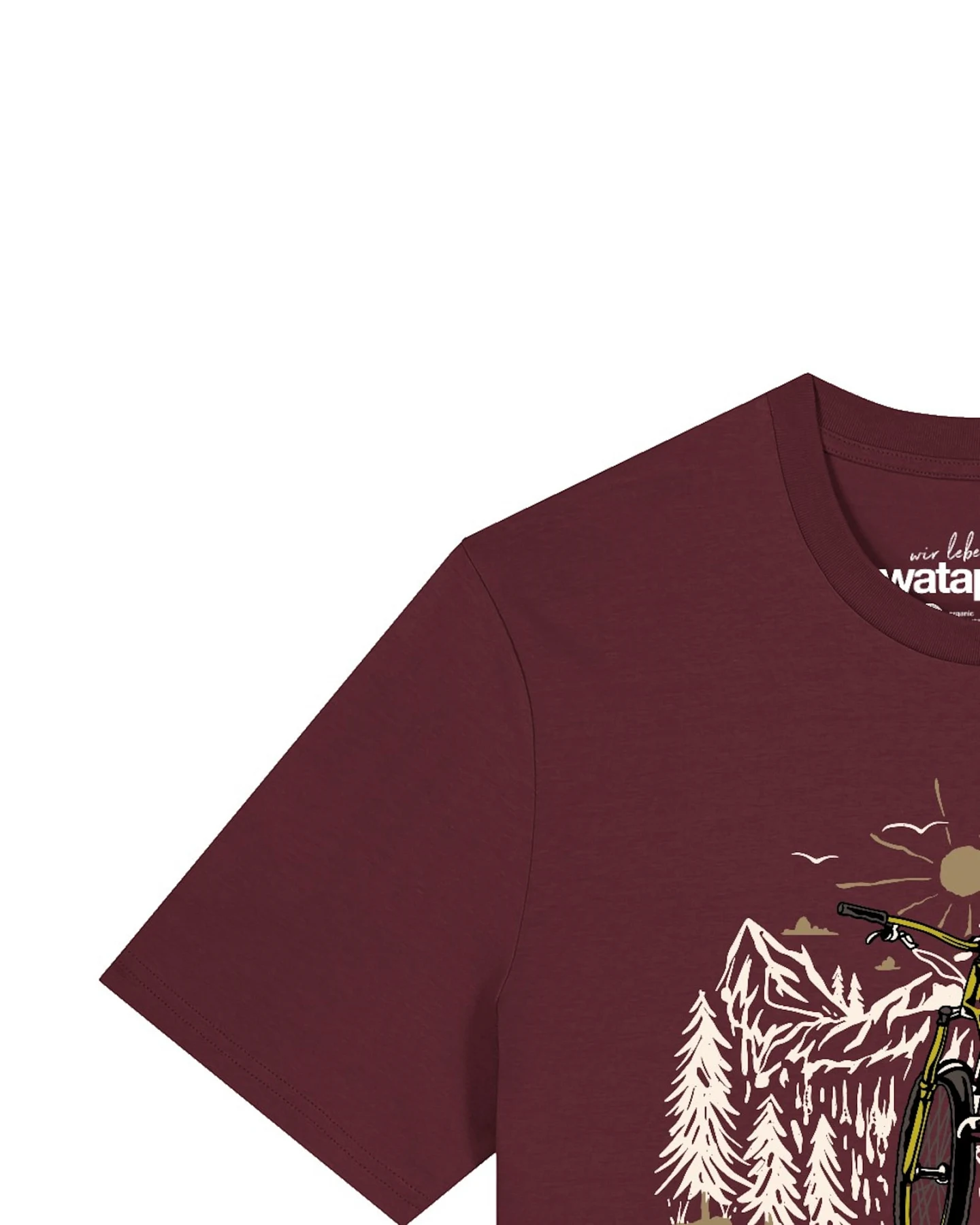 Watapparel T-Shirt Mountainbike Und Berge – Ansicht 3