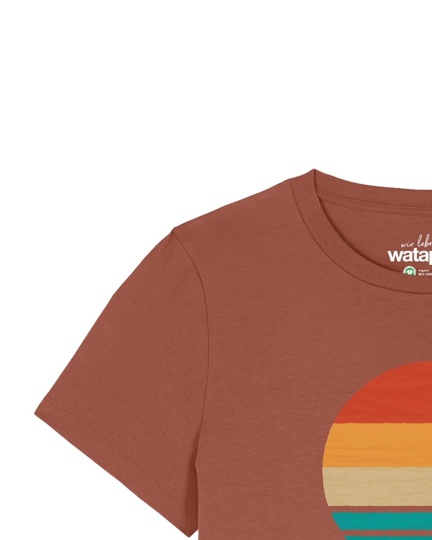 Watapparel T-Shirt Retro Sunset Ocean (GOTS) – Ansicht 3