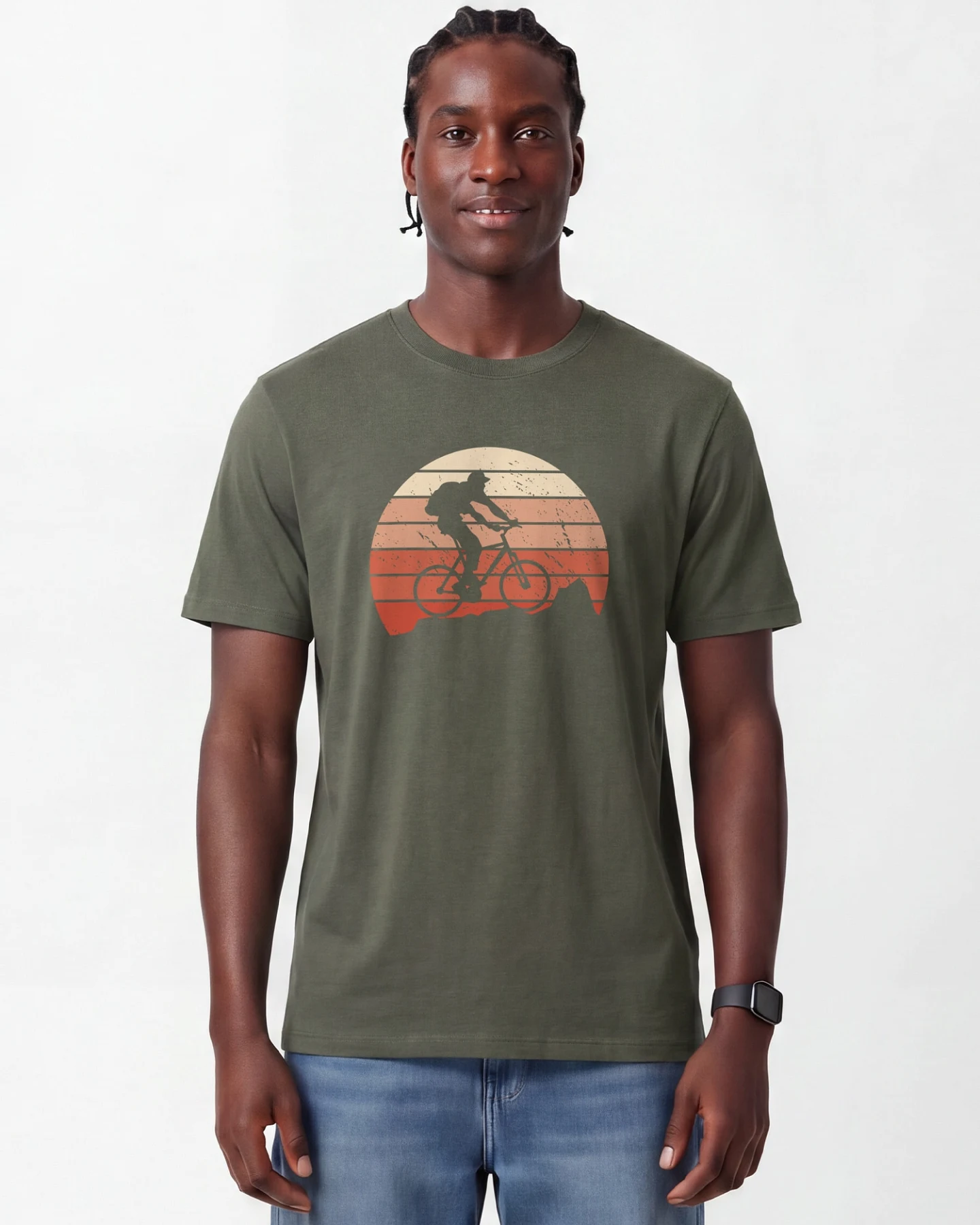 Watapparel T-Shirt Mountainbike Silhouette – Ansicht 2