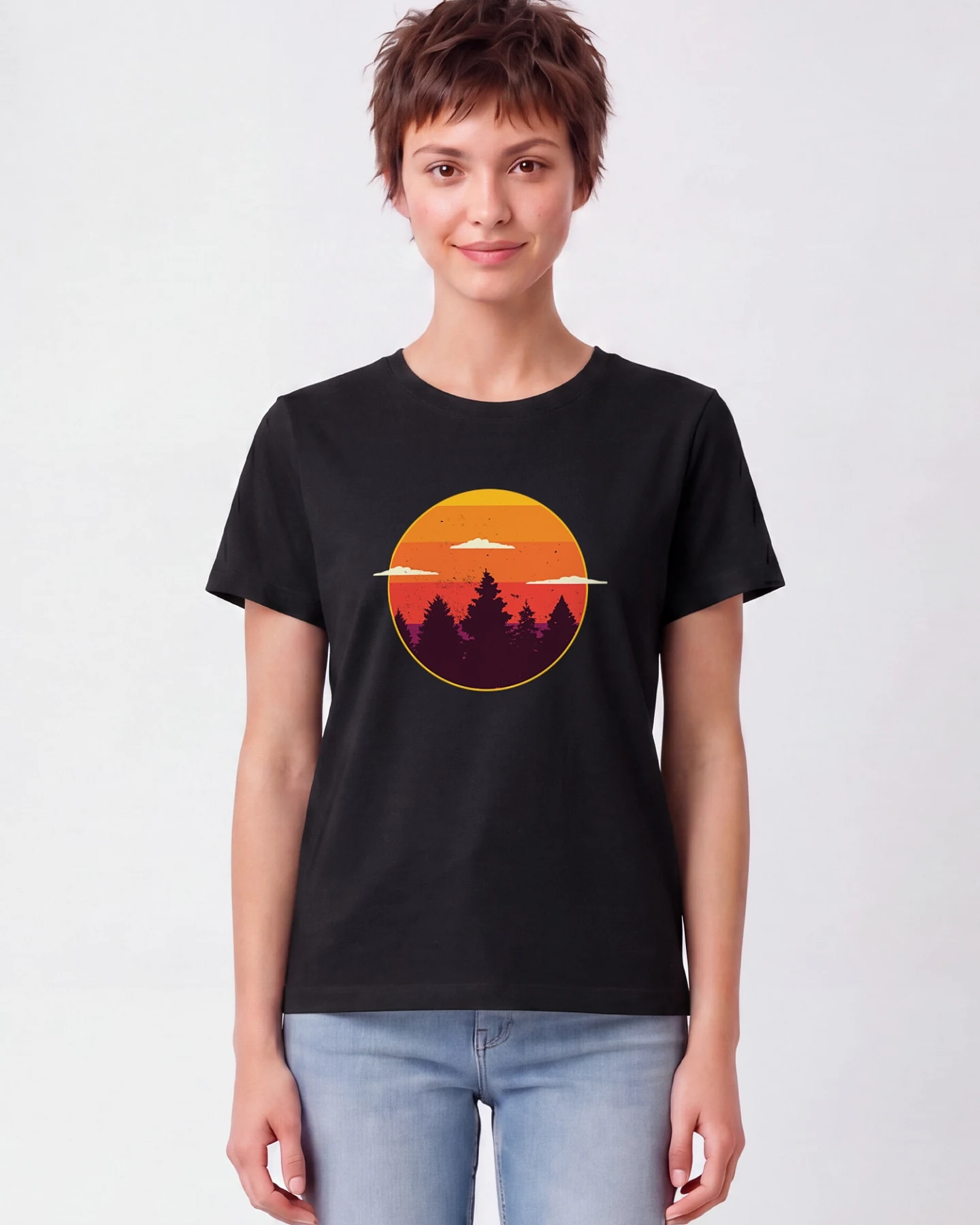 Watapparel T-Shirt Sunset Forest – Ansicht 2