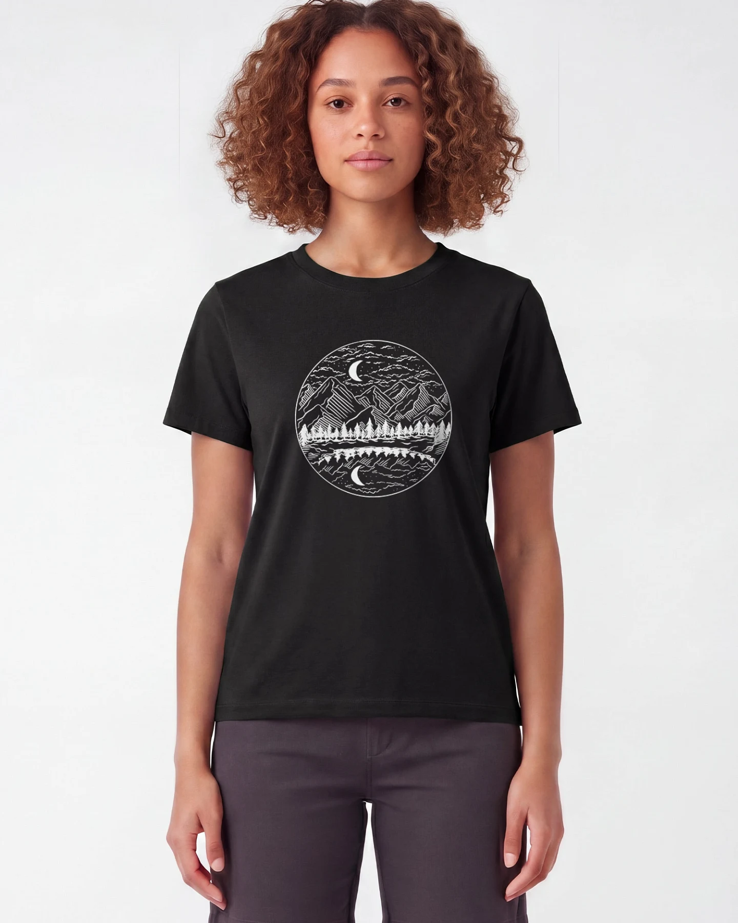 Watapparel T-Shirt Mountains By Night – Ansicht 2