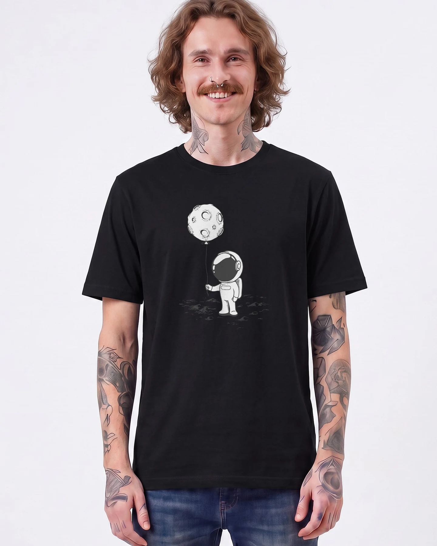 Watapparel T-Shirt Kleiner Astronaut Mit Luftballon – Ansicht 2