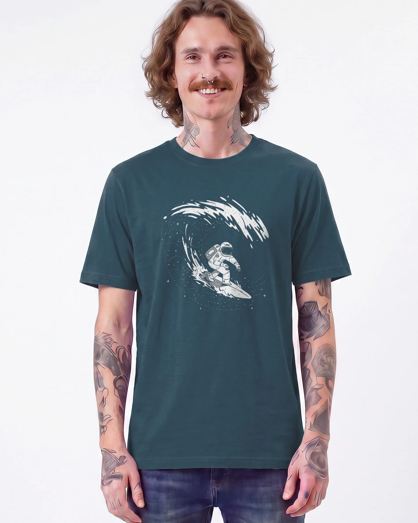 Watapparel T-Shirt Surfing Spaceman – Ansicht 2