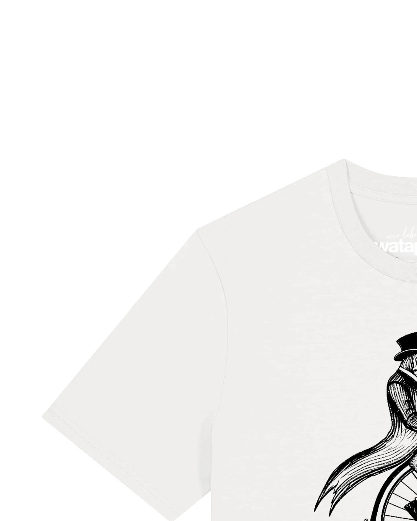 Watapparel T-Shirt T-Rex Auf Fahrrad – Ansicht 3