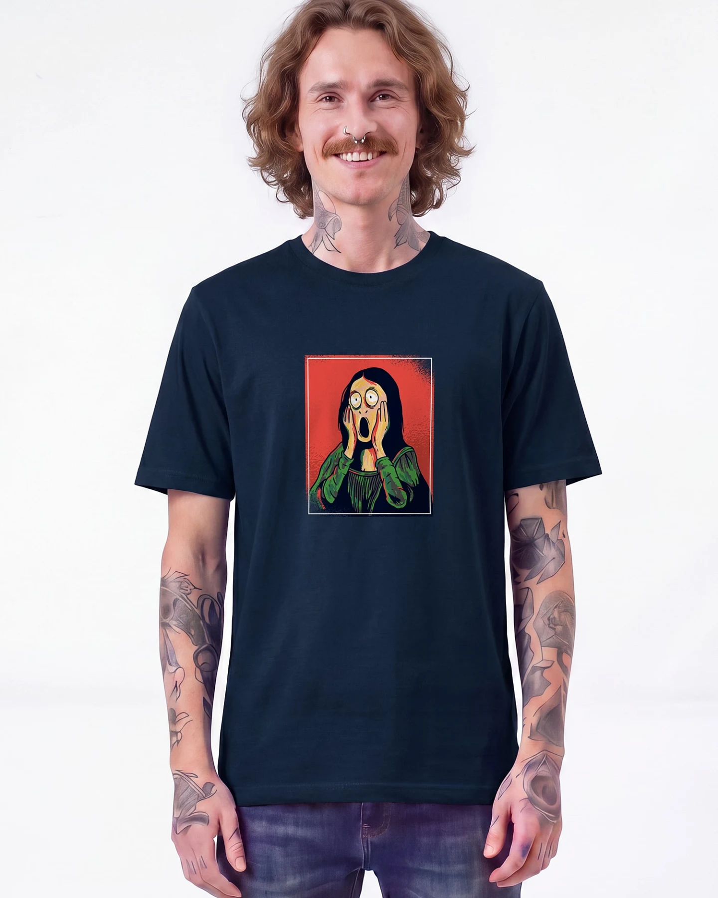 Watapparel T-Shirt Mona Lisa Scream – Ansicht 2