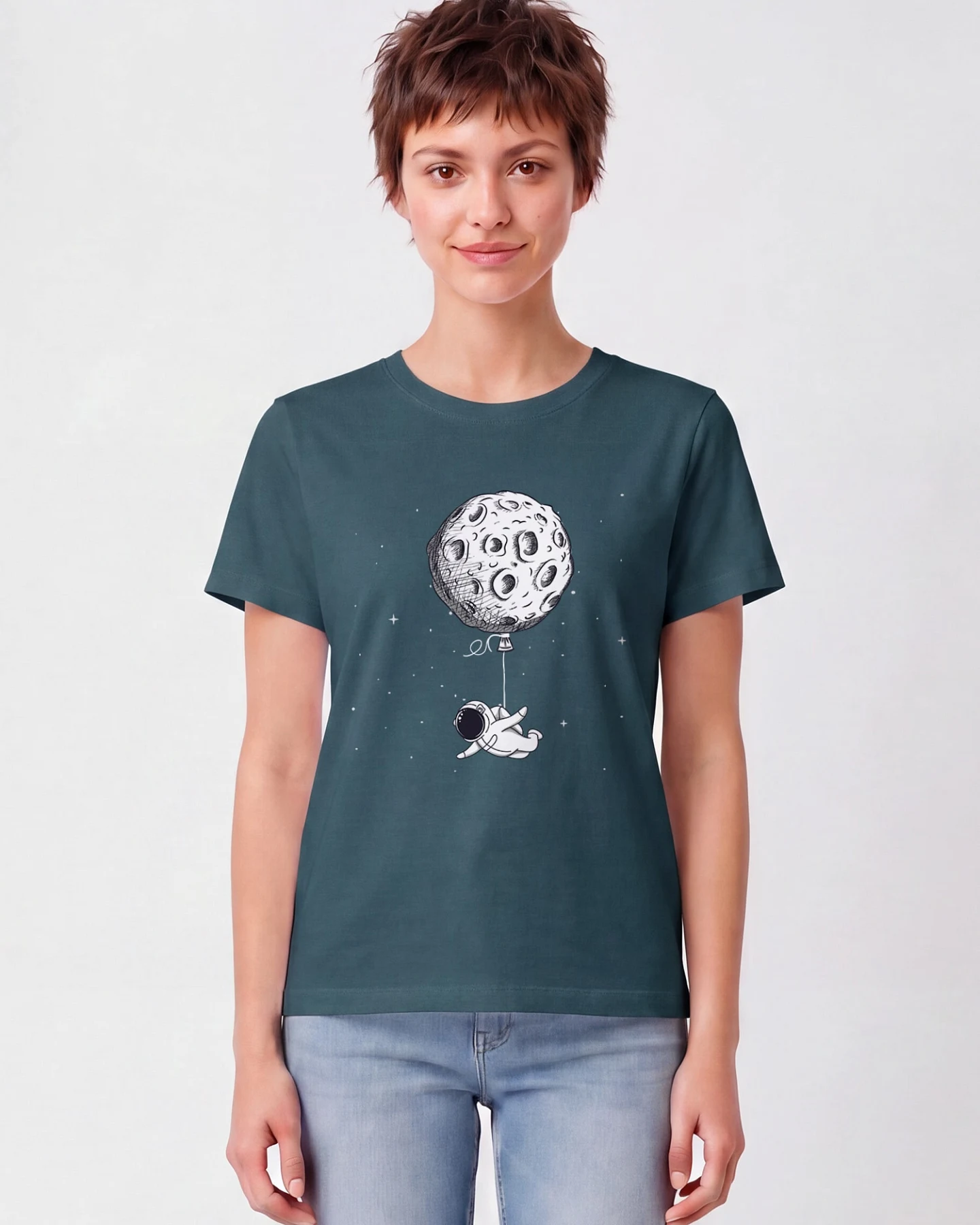 Watapparel T-Shirt Funny Spaceman – Ansicht 2
