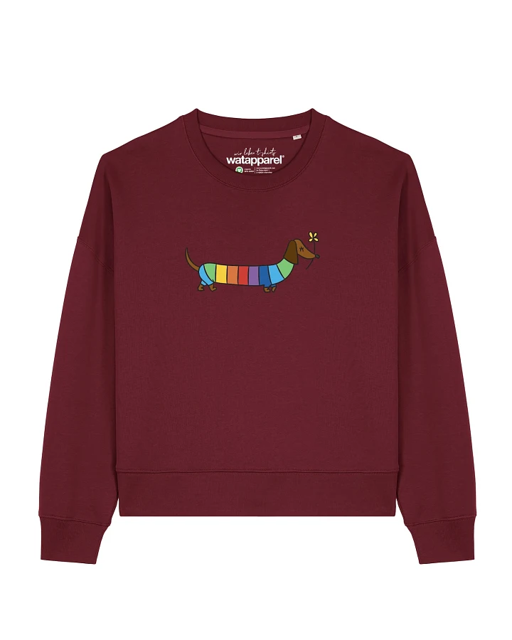 Watapparel Sweatshirt Regenbogen Dackel