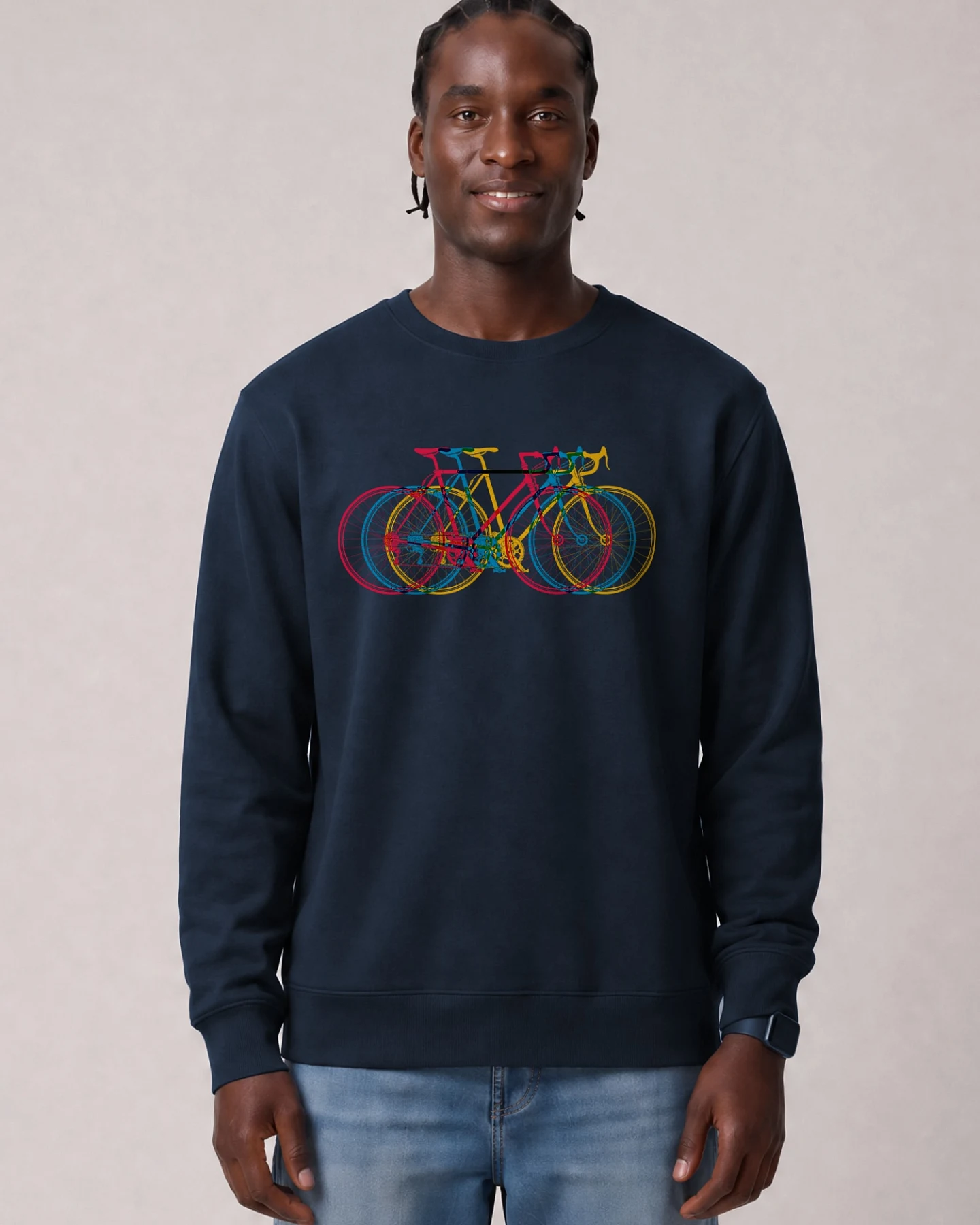 Watapparel Sweatshirt Fahrräder – Ansicht 2