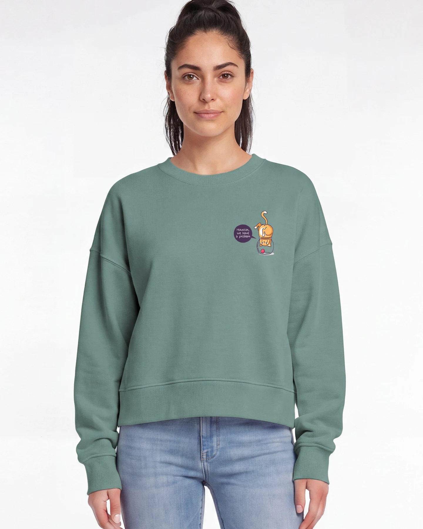 Watapparel Sweatshirt Funny Cat – Ansicht 2