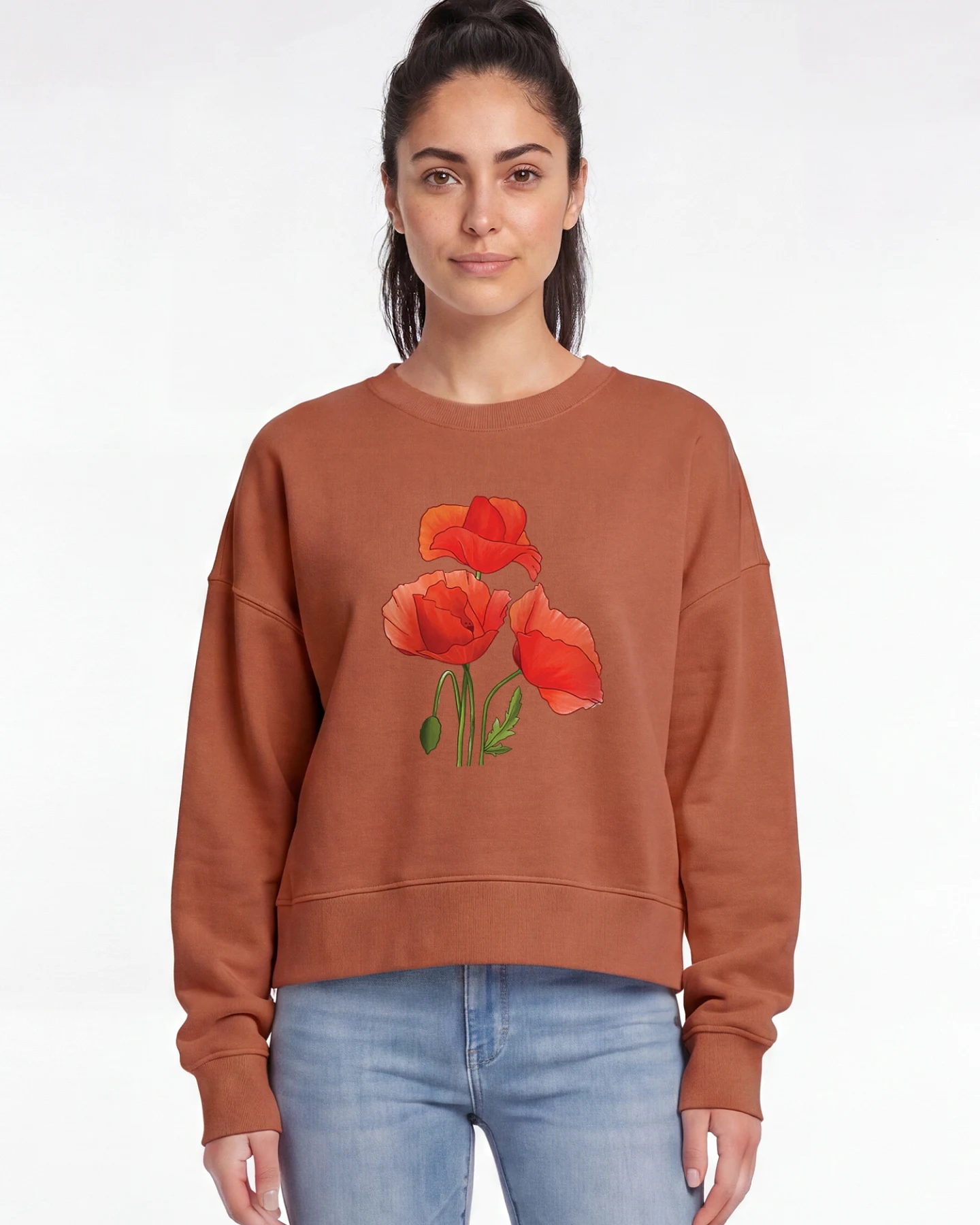 Watapparel Sweatshirt Poppy Flowers – Ansicht 2