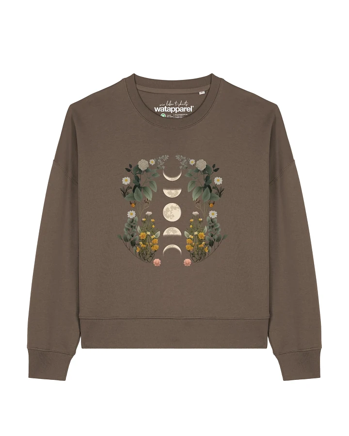 Watapparel Sweatshirt Moonphases & Flowers
