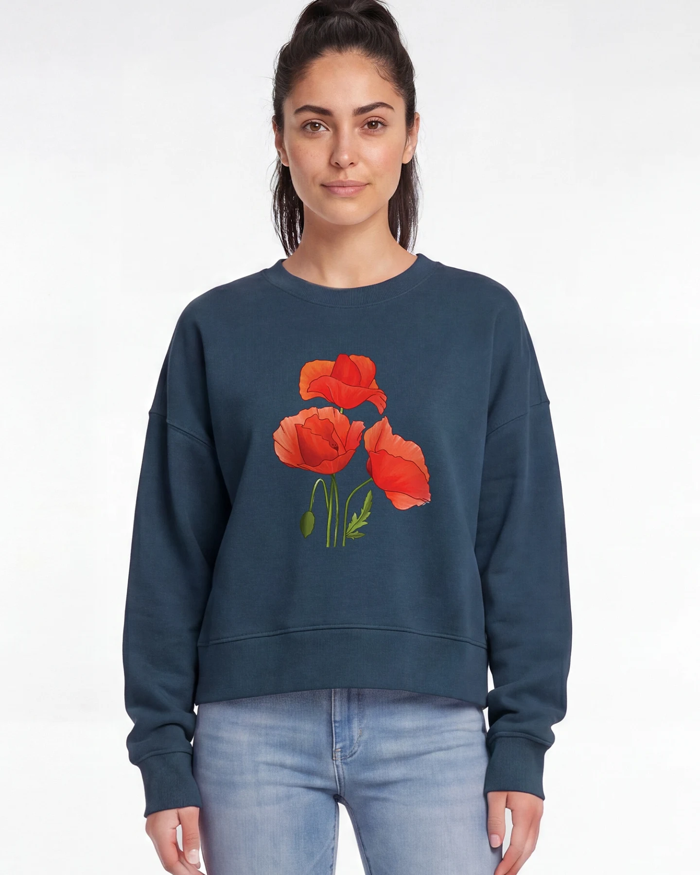 Watapparel Sweatshirt Poppy Flowers – Ansicht 2