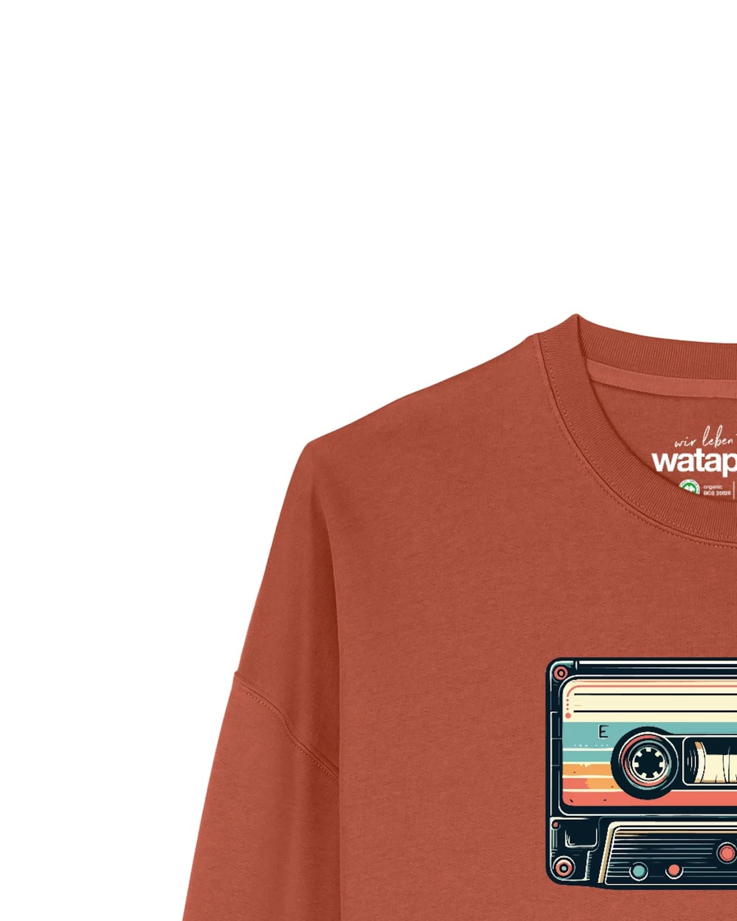 Watapparel Sweatshirt Retro Kassette – Ansicht 3