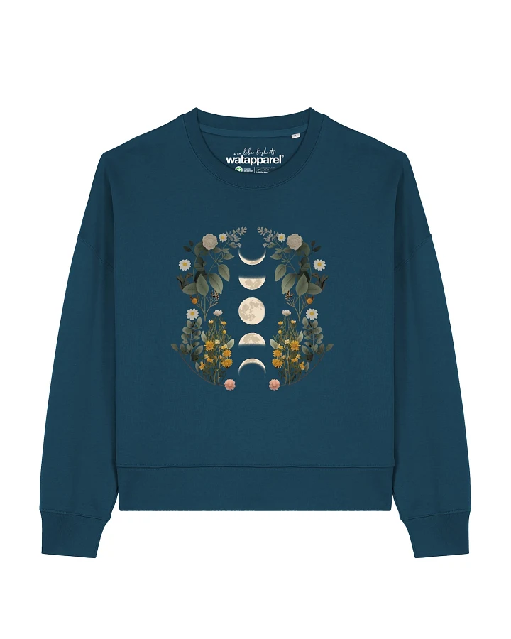 Watapparel Sweatshirt Moonphases & Flowers
