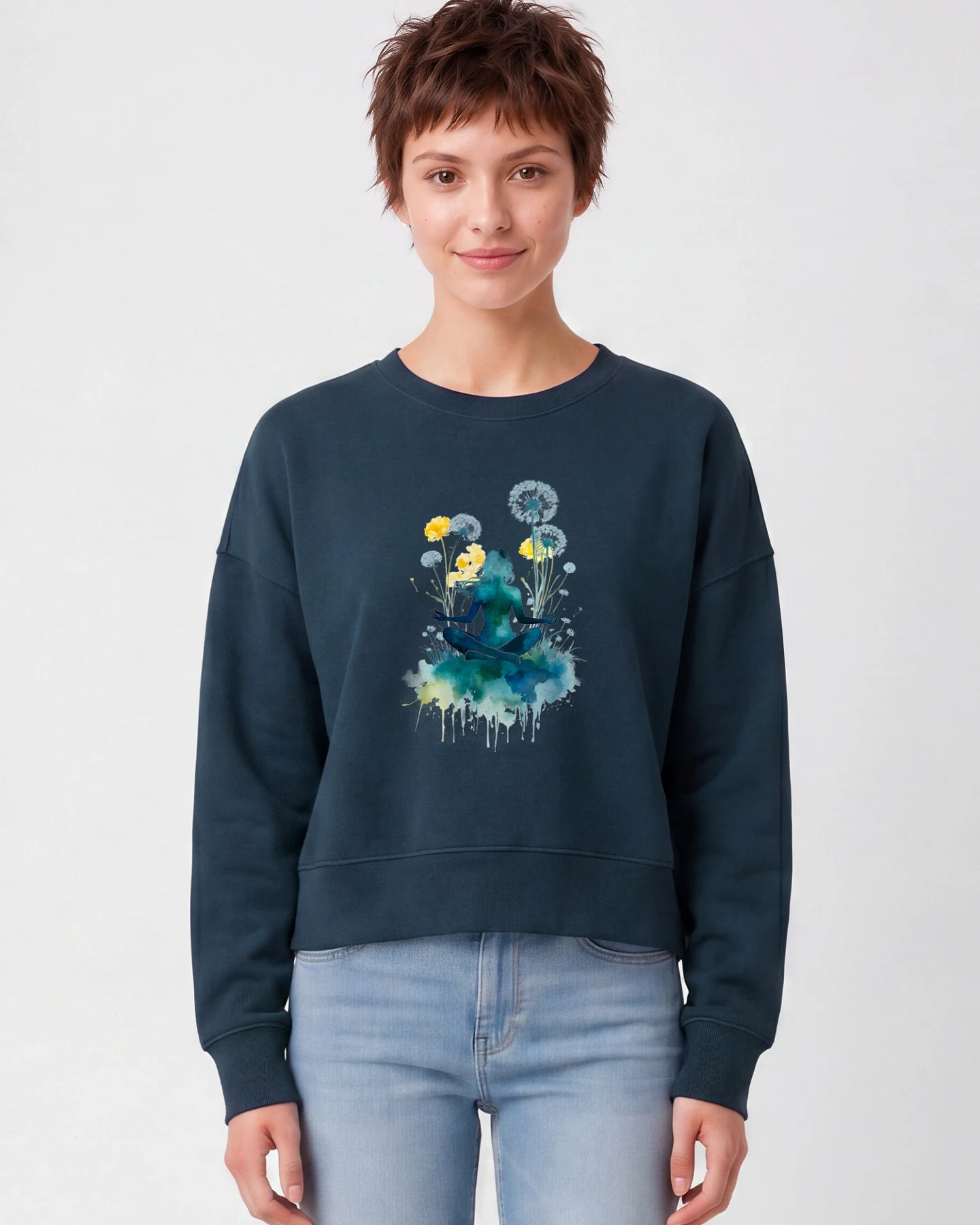 Watapparel Sweatshirt Yoga & Meditation – Ansicht 2