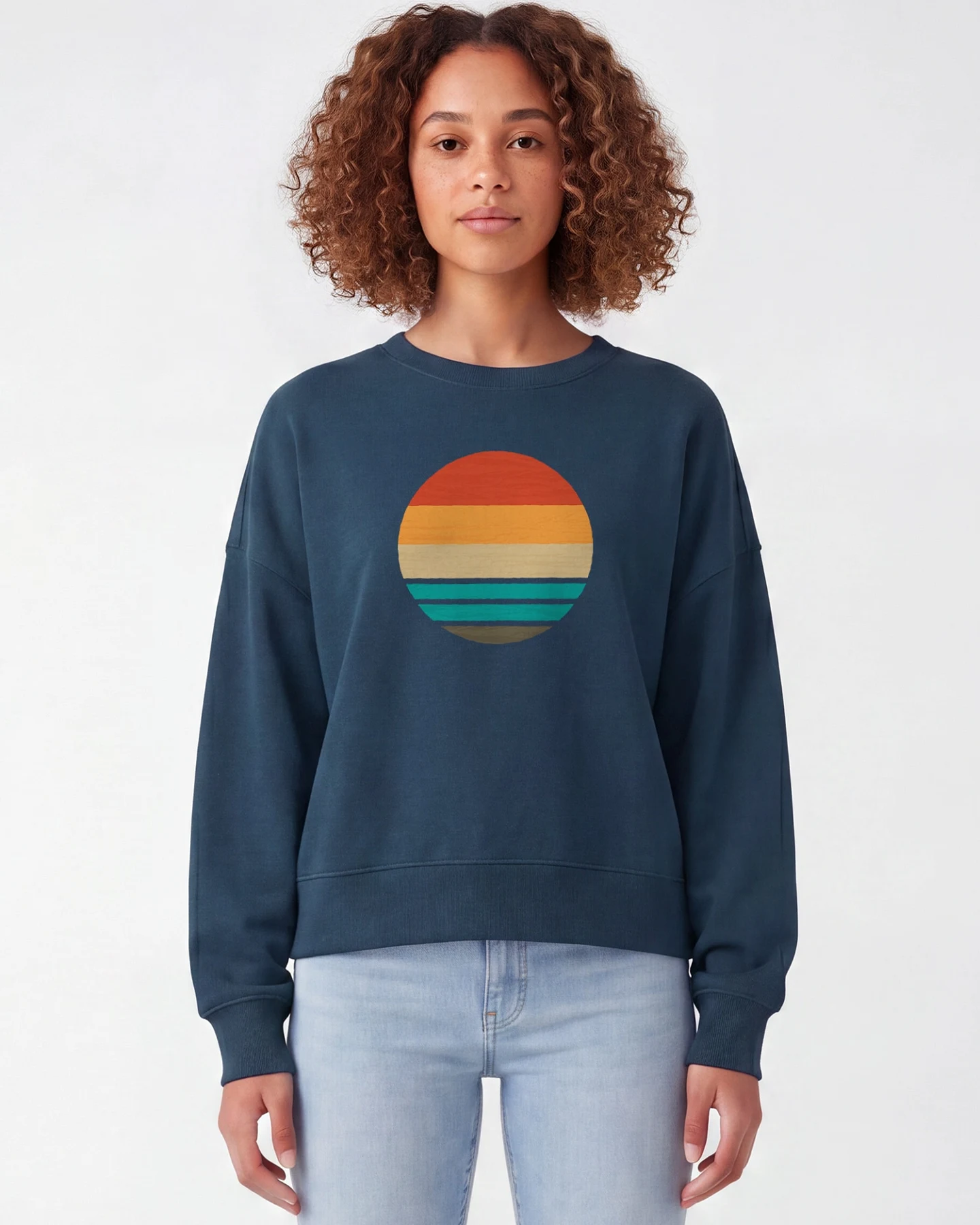 Watapparel Sweatshirt Retro Sunset Ocean – Ansicht 2