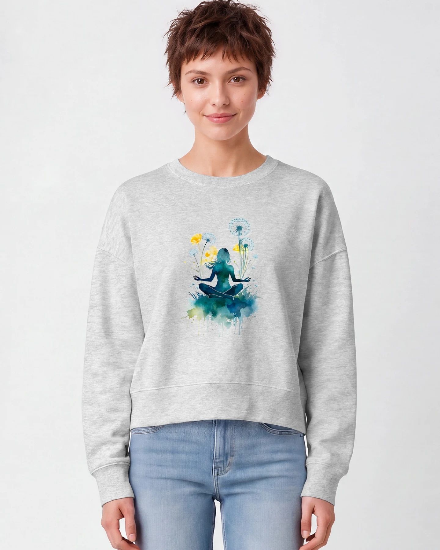 Watapparel Sweatshirt Yoga & Meditation – Ansicht 2