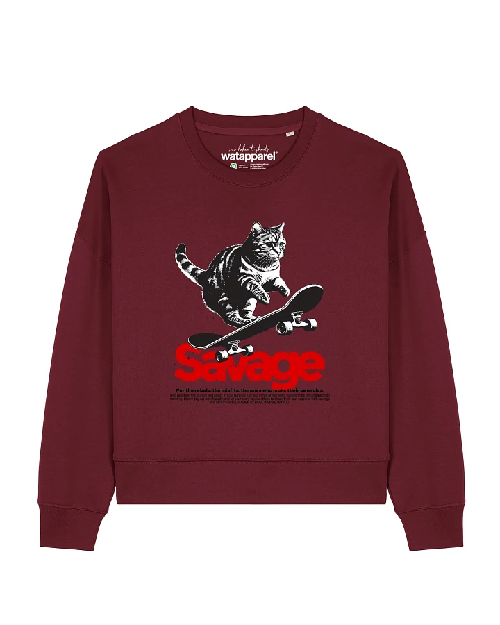 Watapparel Sweatshirt Savage Cat
