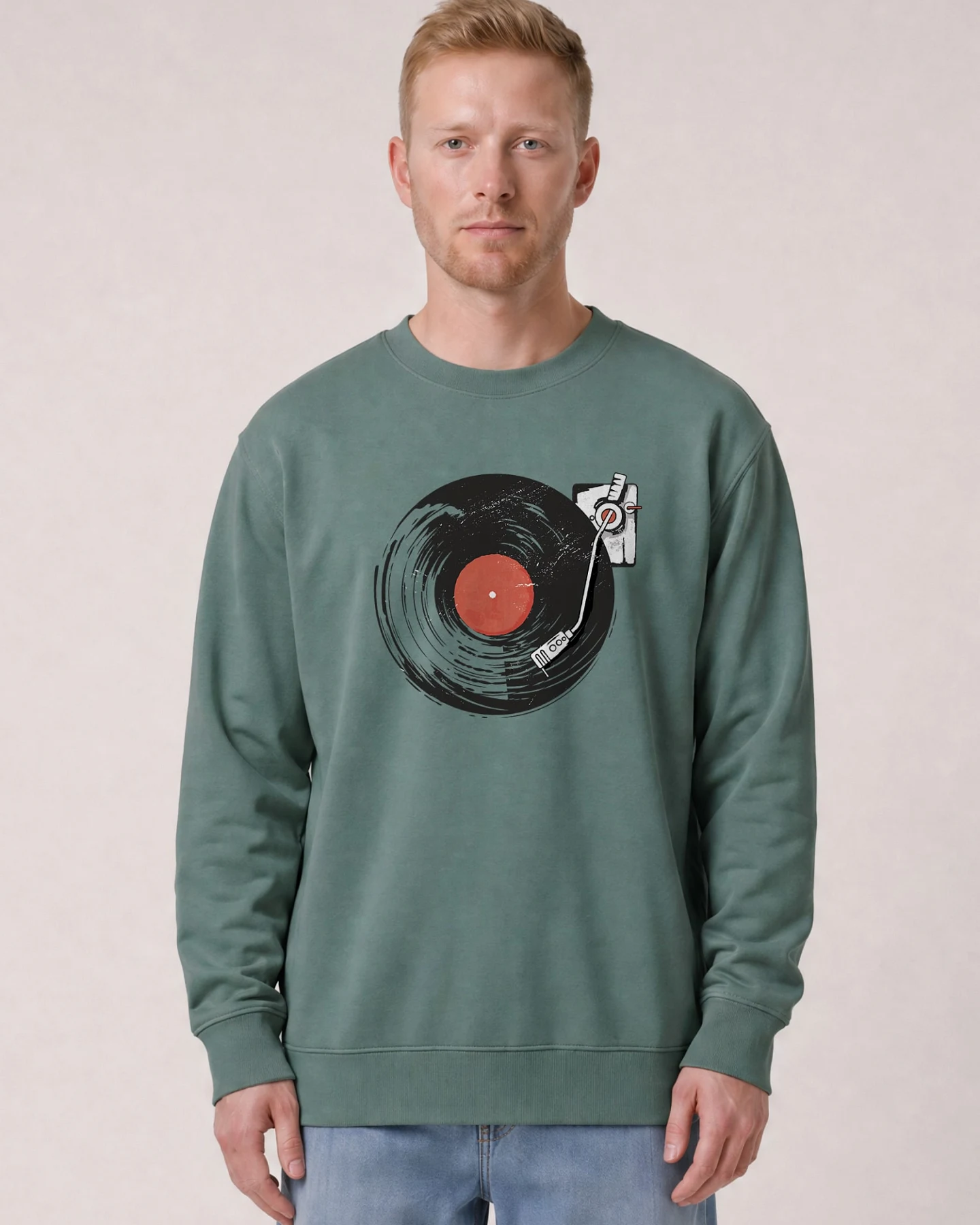 Watapparel Sweatshirt Schallplatte – Ansicht 2