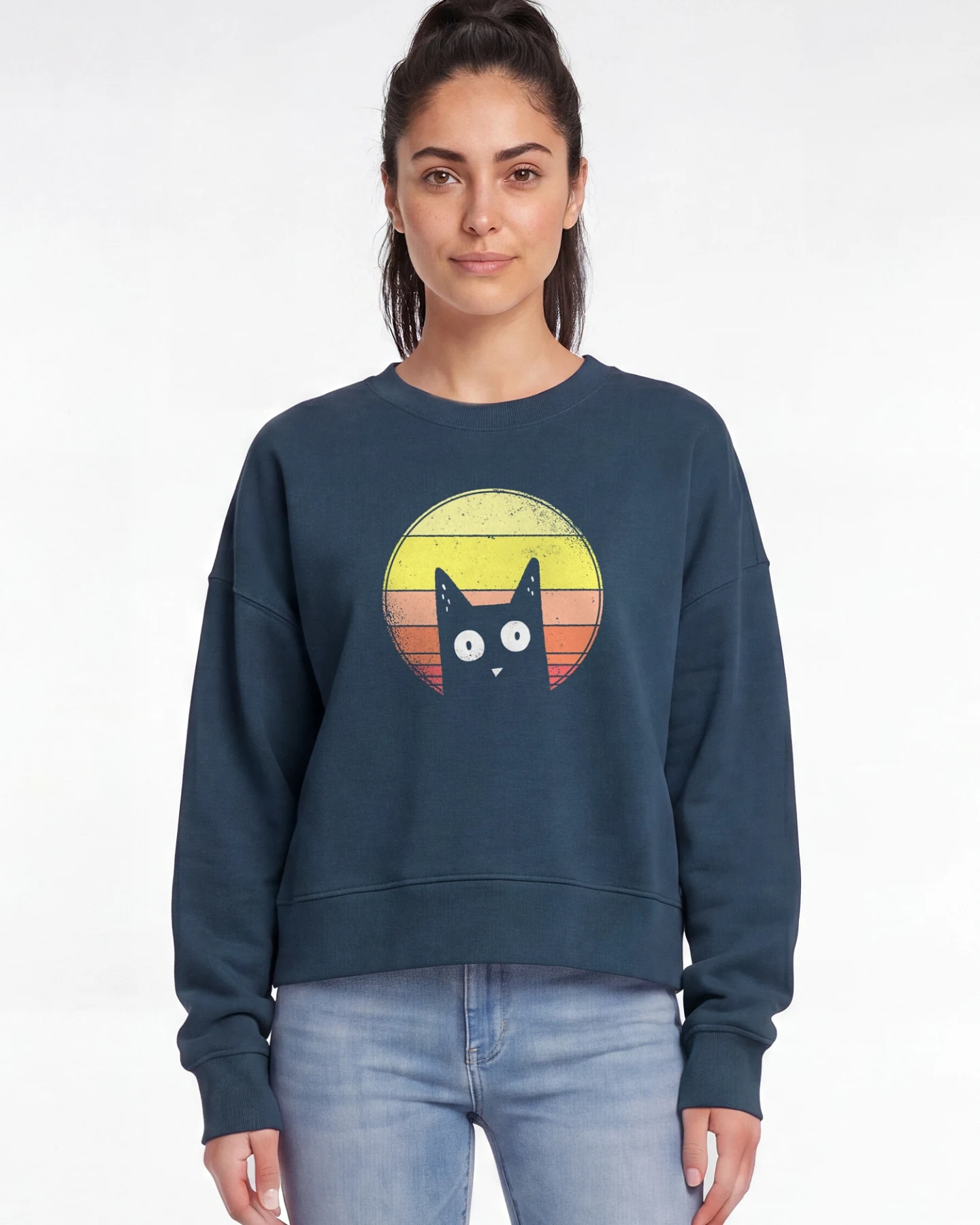 Watapparel Sweatshirt Sunset Cat – Ansicht 2