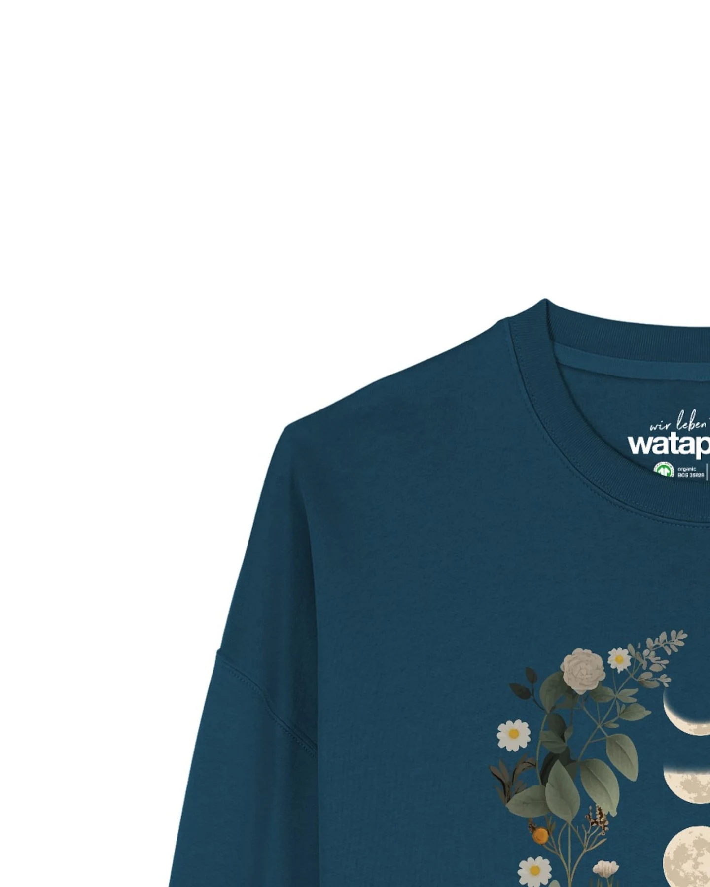 Watapparel Sweatshirt Moonphases & Flowers – Ansicht 3