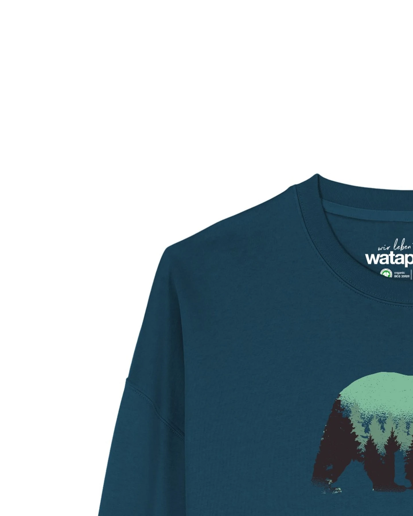 Watapparel Sweatshirt Waldbär – Ansicht 3