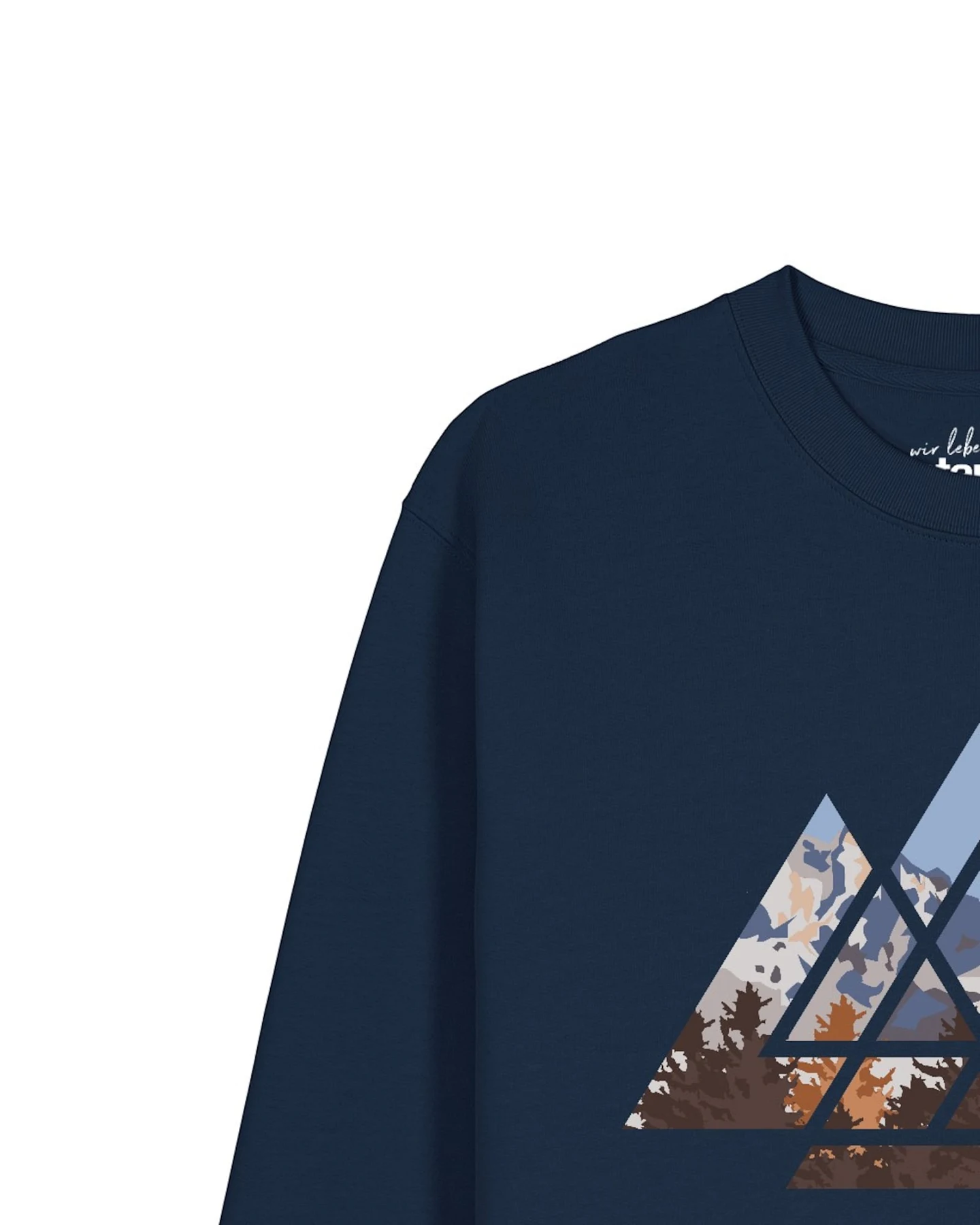 Watapparel Sweatshirt Geometric Landscape (GOTS) – Ansicht 3