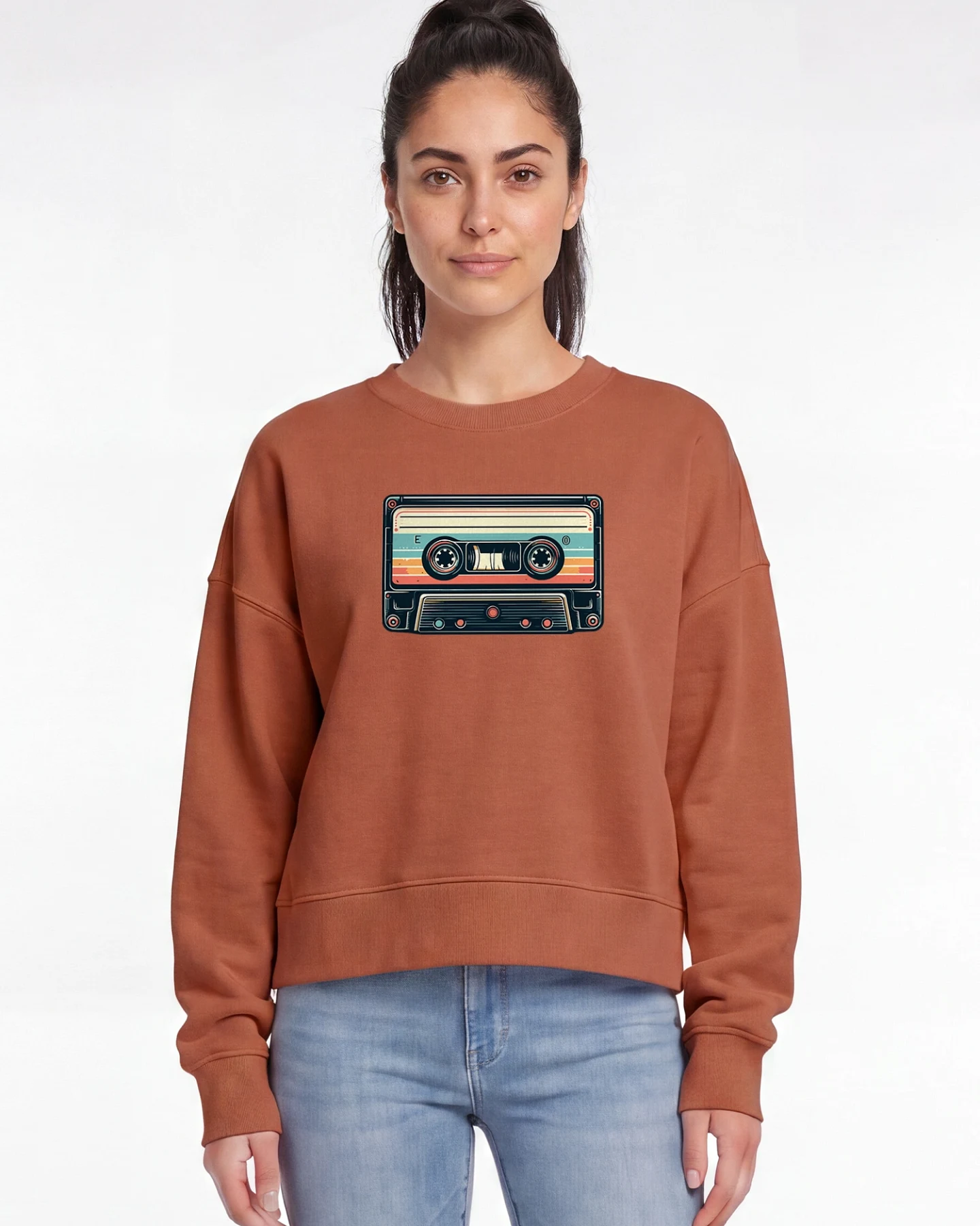 Watapparel Sweatshirt Retro Kassette – Ansicht 2