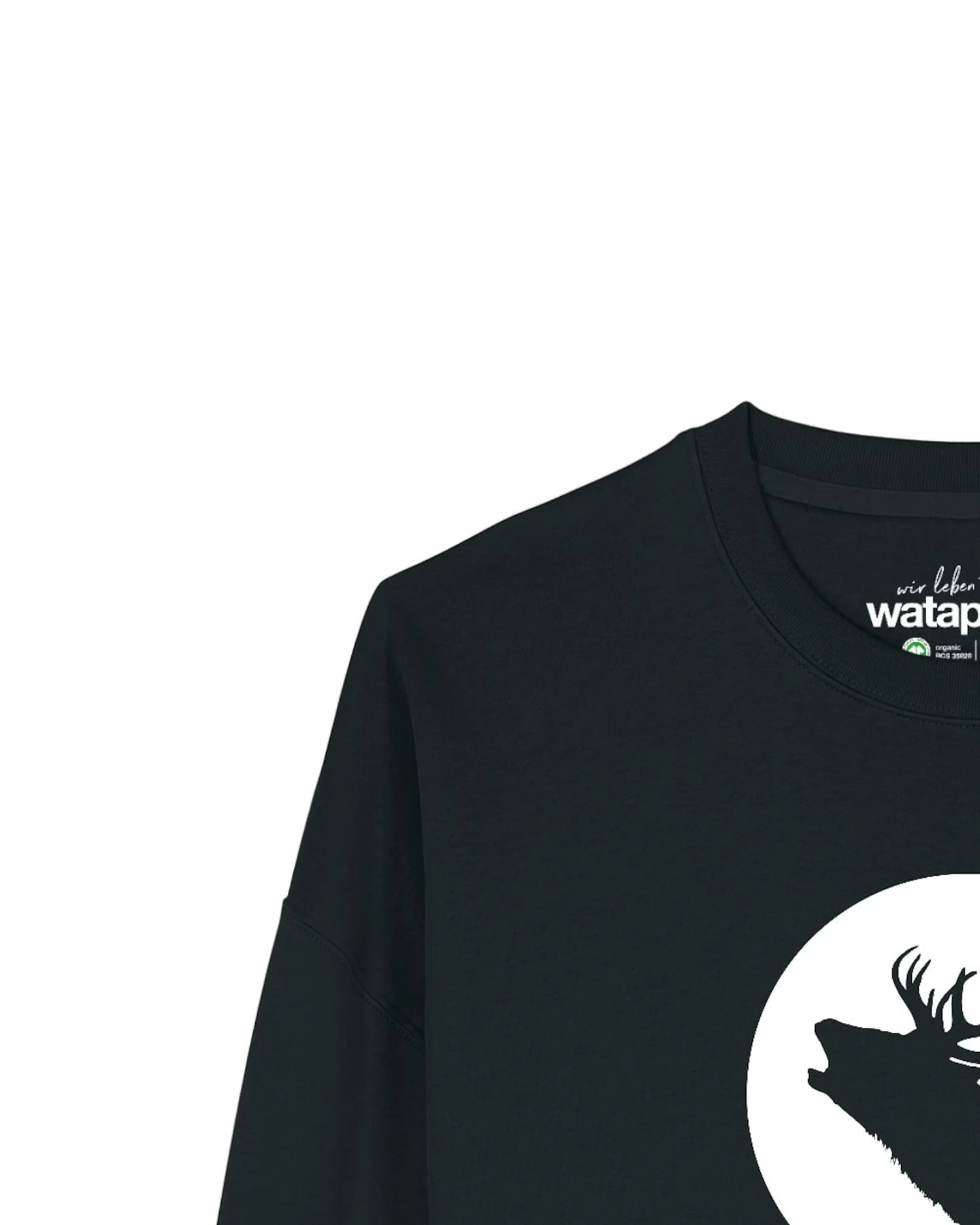 Watapparel Sweatshirt Röhrender Hirsch – Ansicht 3