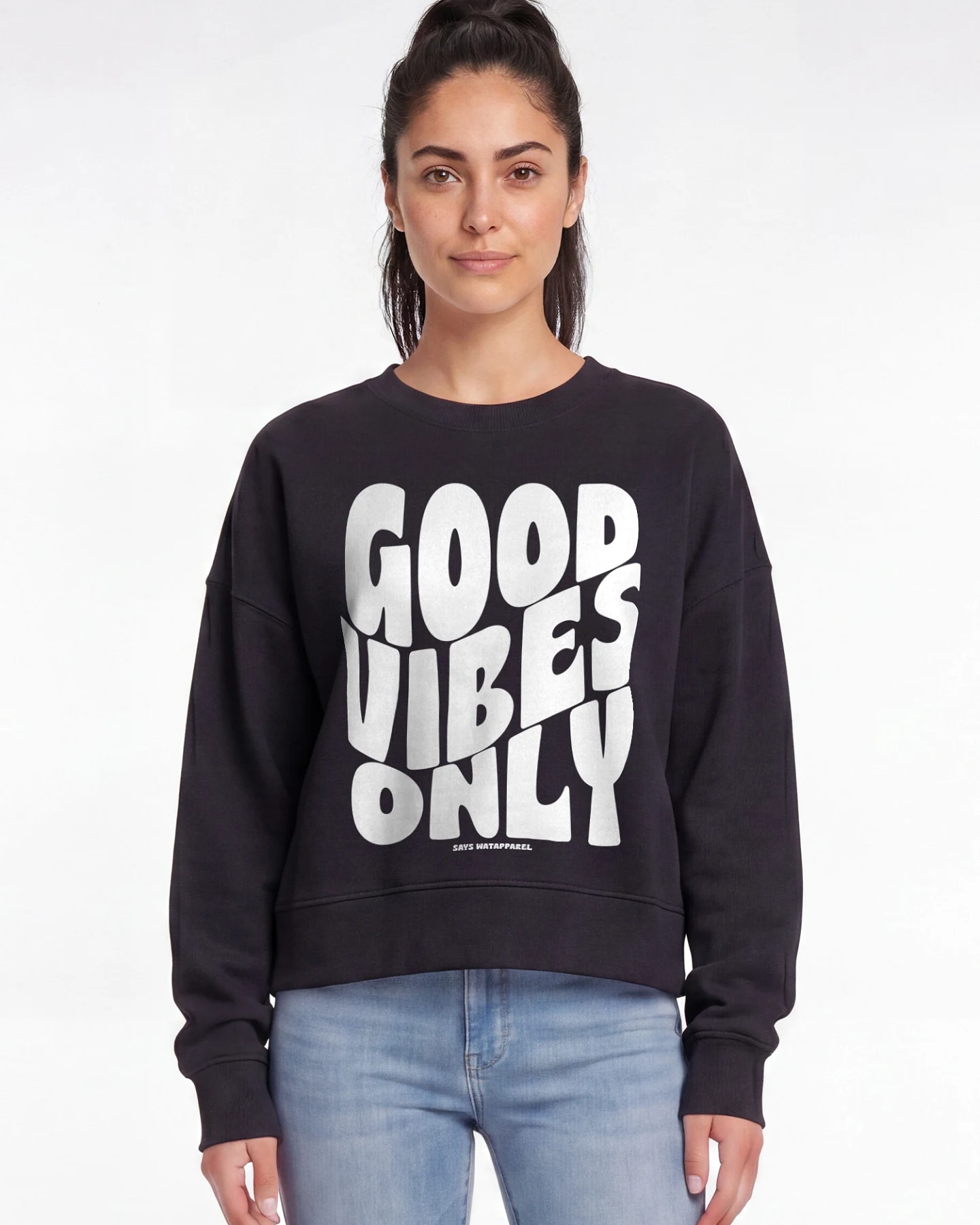 Watapparel Sweatshirt Good Vibes Only – Ansicht 2