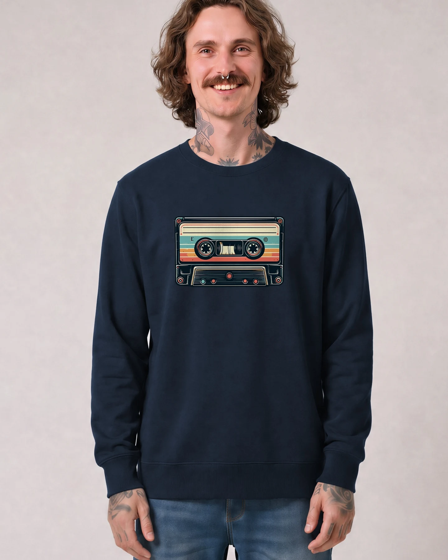 Watapparel Sweatshirt Retro Kassette – Ansicht 2