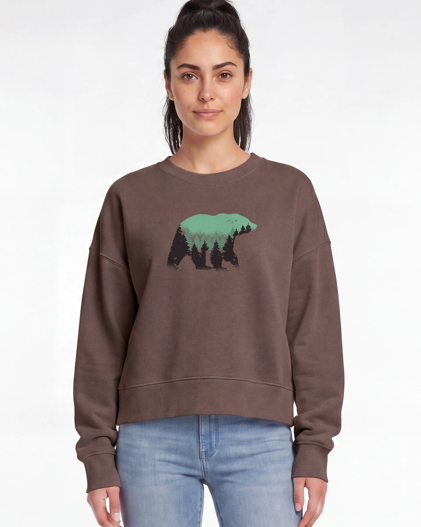 Watapparel Sweatshirt Waldbär – Ansicht 2