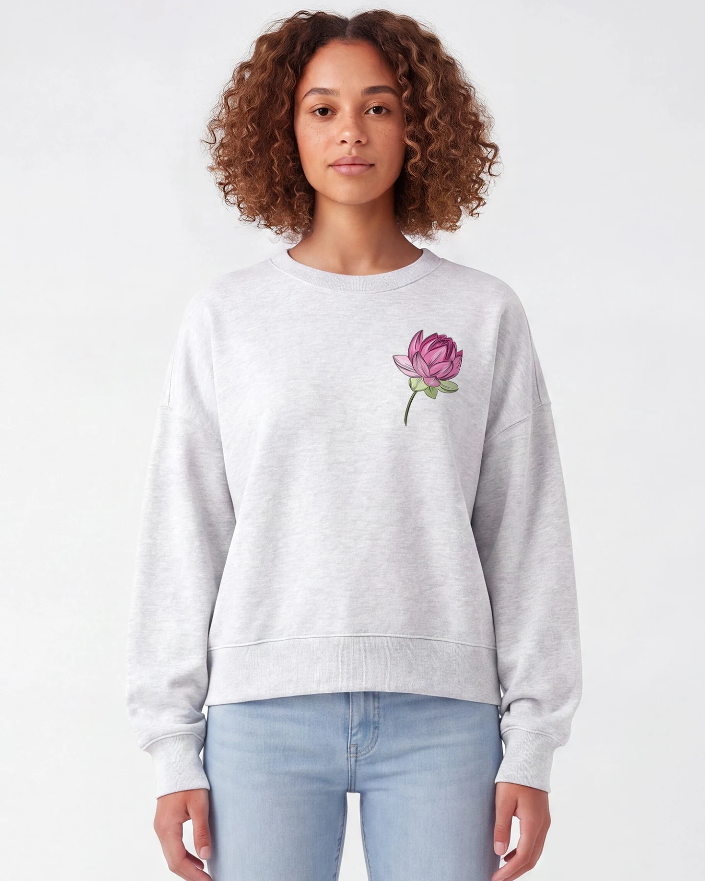 Watapparel Sweatshirt Blume – Ansicht 2