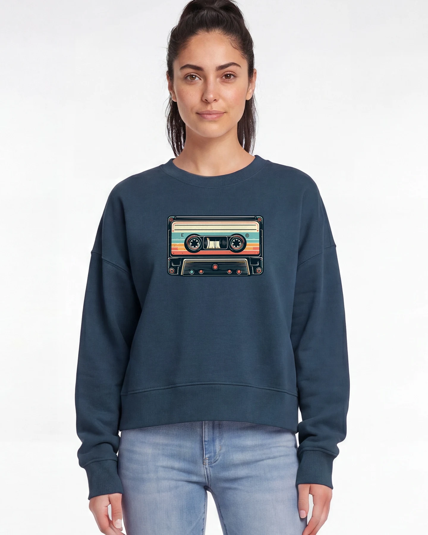 Watapparel Sweatshirt Retro Kassette – Ansicht 2