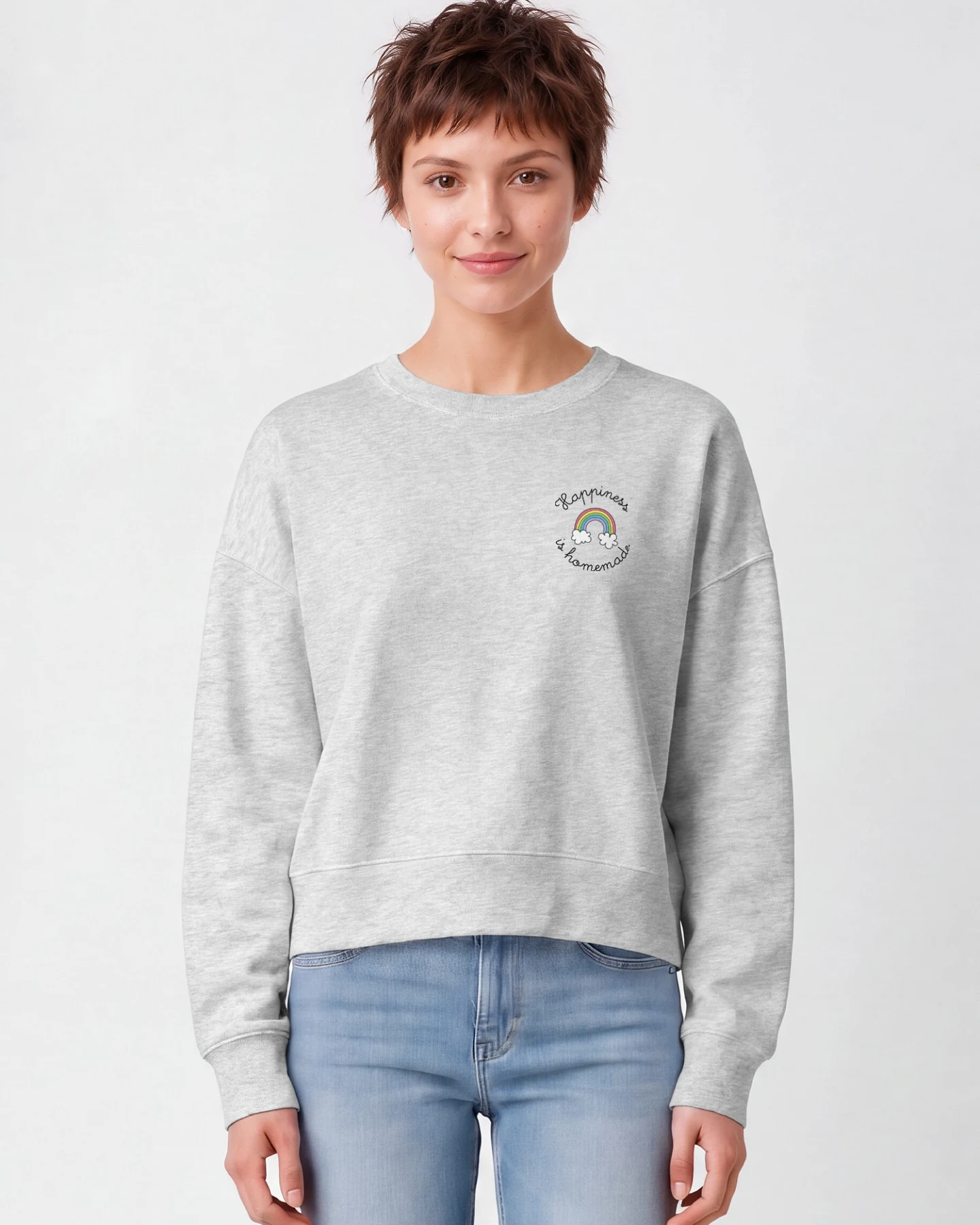 Watapparel Sweatshirt Happiness Is Homemade – Ansicht 2