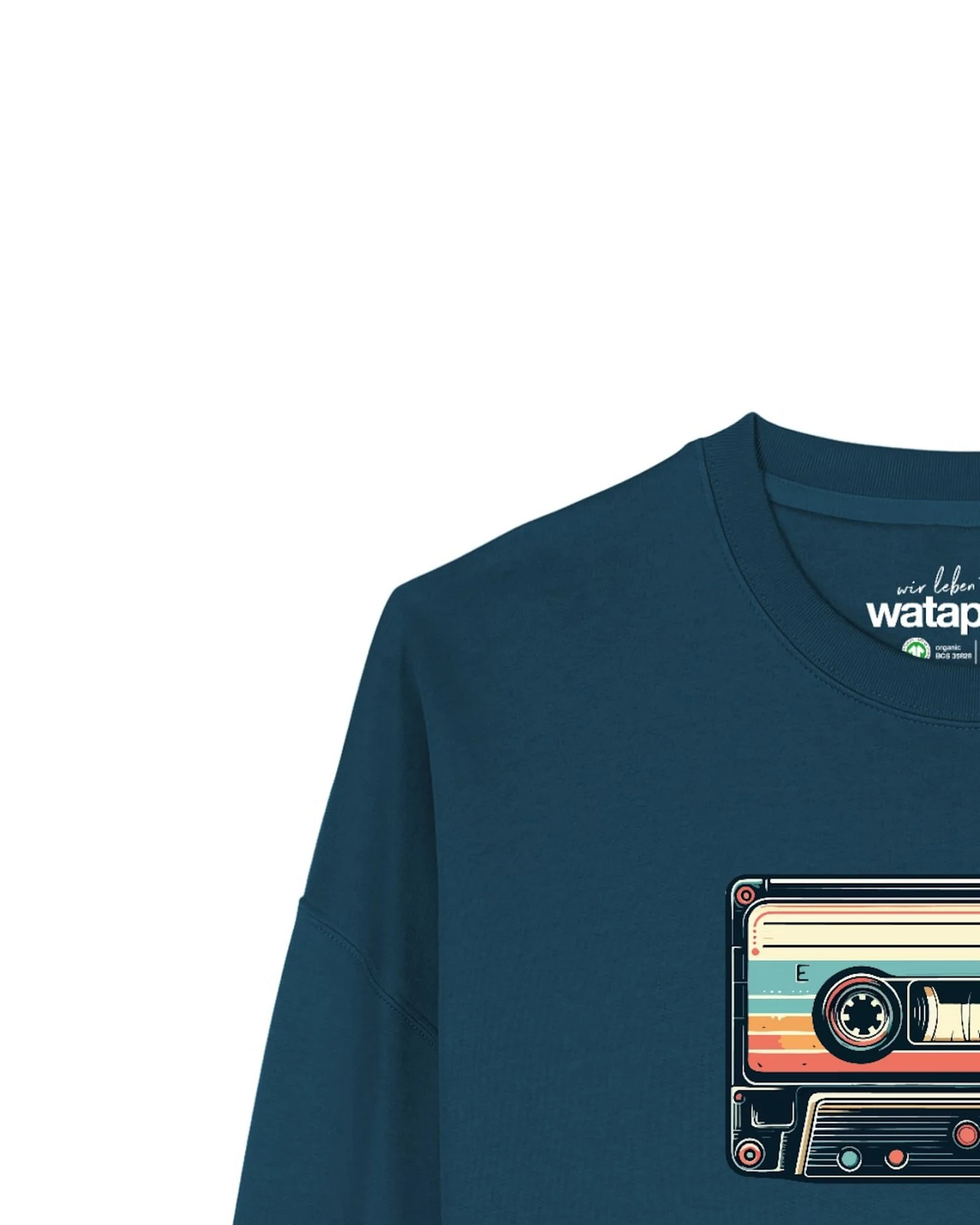 Watapparel Sweatshirt Retro Kassette – Ansicht 3