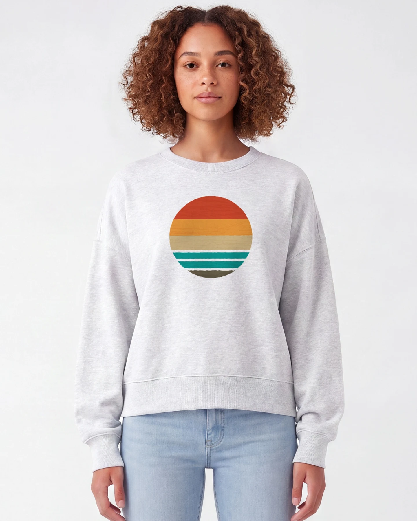 Watapparel Sweatshirt Retro Sunset Ocean – Ansicht 2