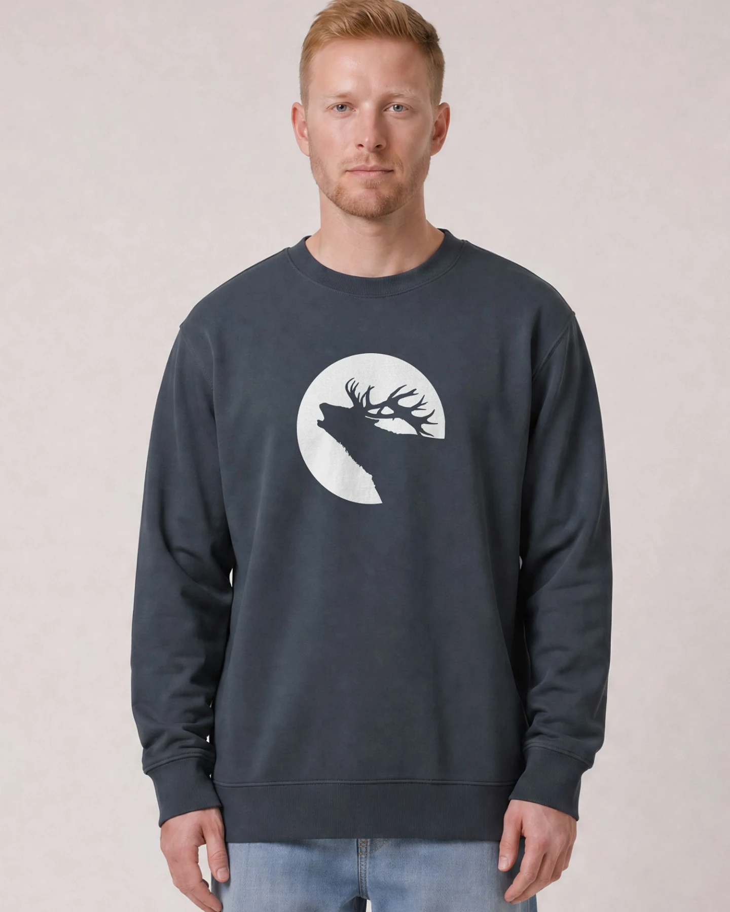 Watapparel Sweatshirt Röhrender Hirsch – Ansicht 2