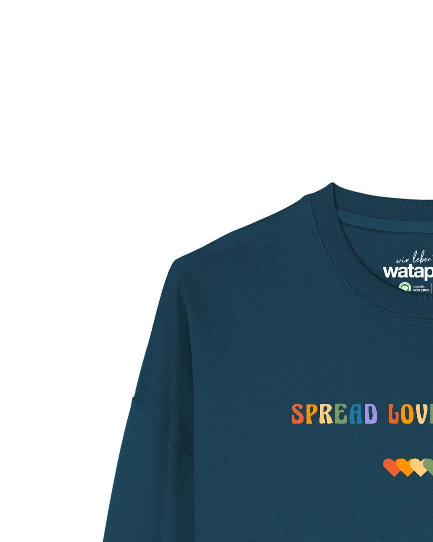 Watapparel Sweatshirt Spread Love Not Hate – Ansicht 3