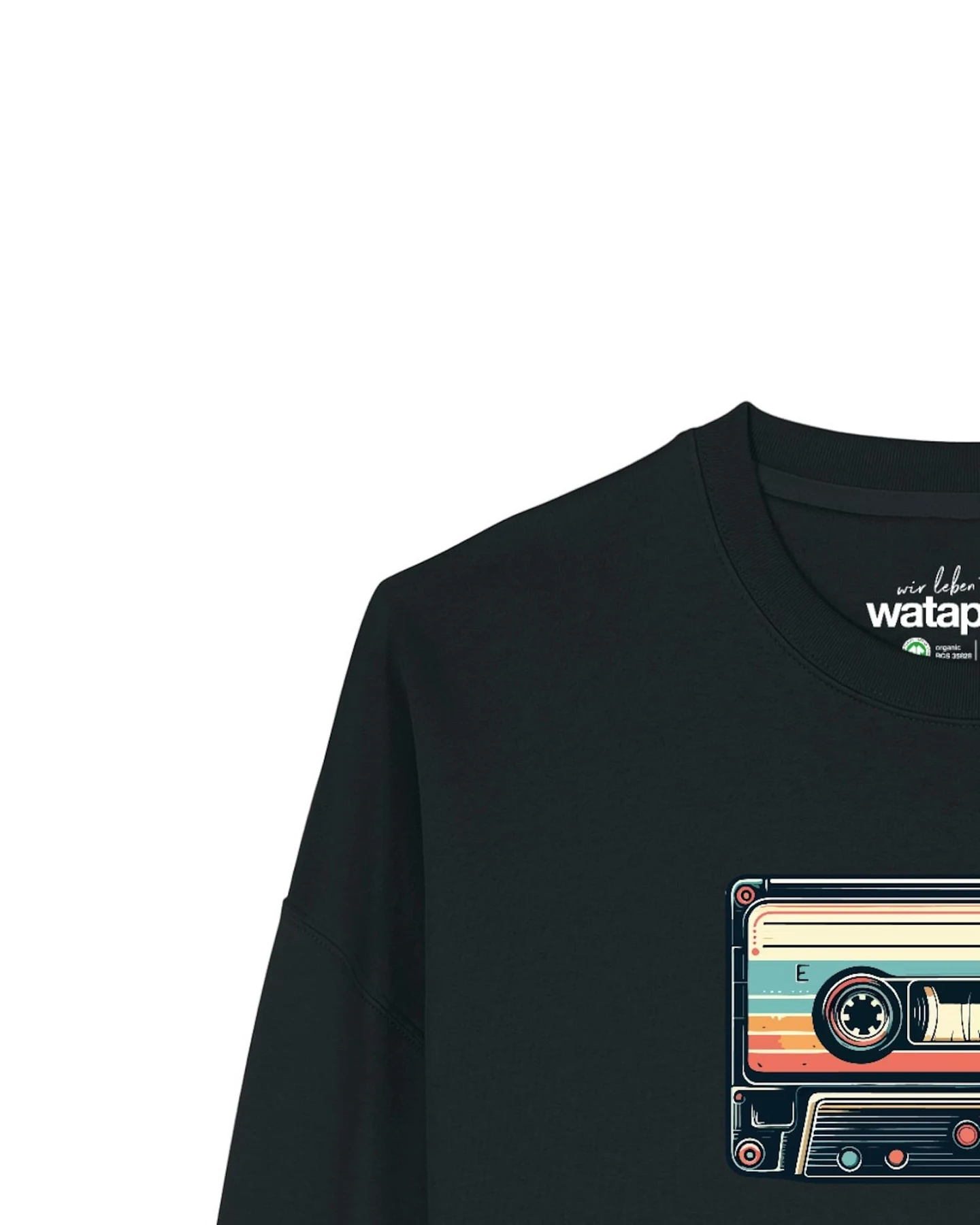 Watapparel Sweatshirt Retro Kassette – Ansicht 3