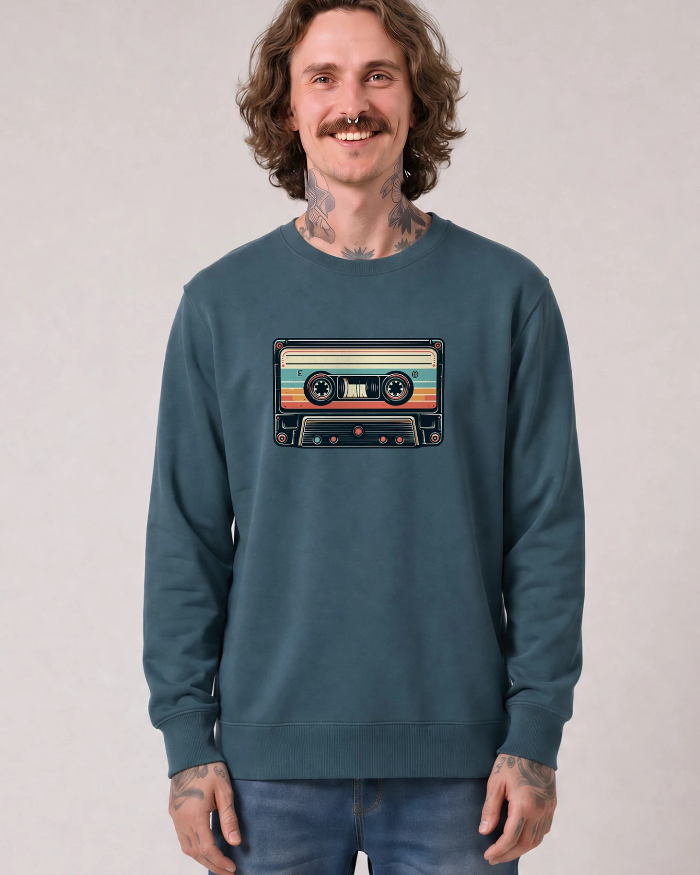 Watapparel Sweatshirt Retro Kassette – Ansicht 2
