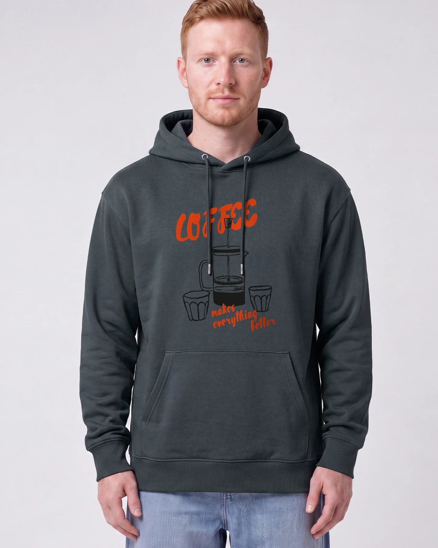 Watapparel Sweatshirt Coffee Makes Everything Better (GOTS) – Ansicht 2