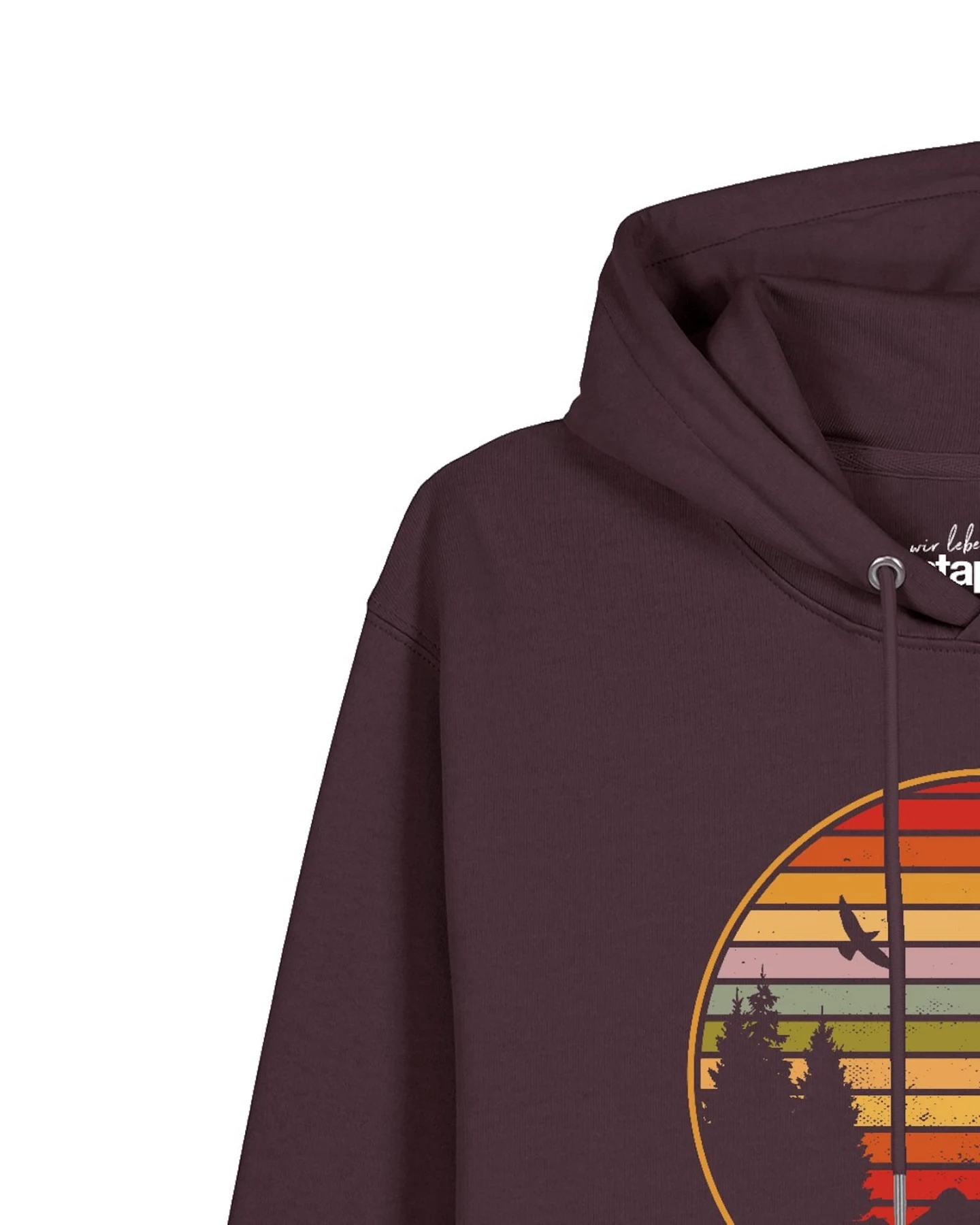 Watapparel Sweatshirt Sunset Berge & Tannen – Ansicht 3