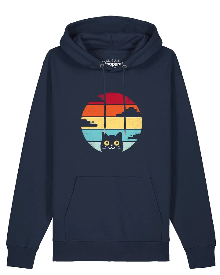 Watapparel Sweatshirt Retro Sunset Cat