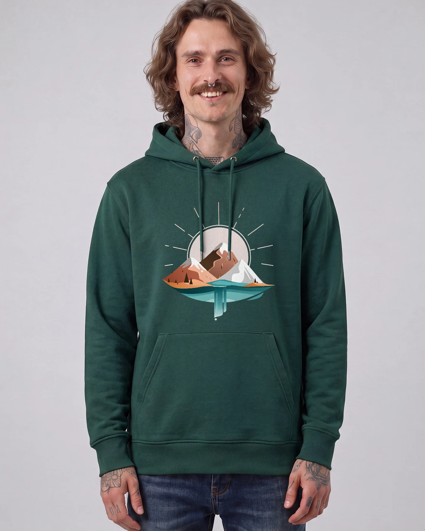 Watapparel Sweatshirt Sunrise & Lake – Ansicht 2