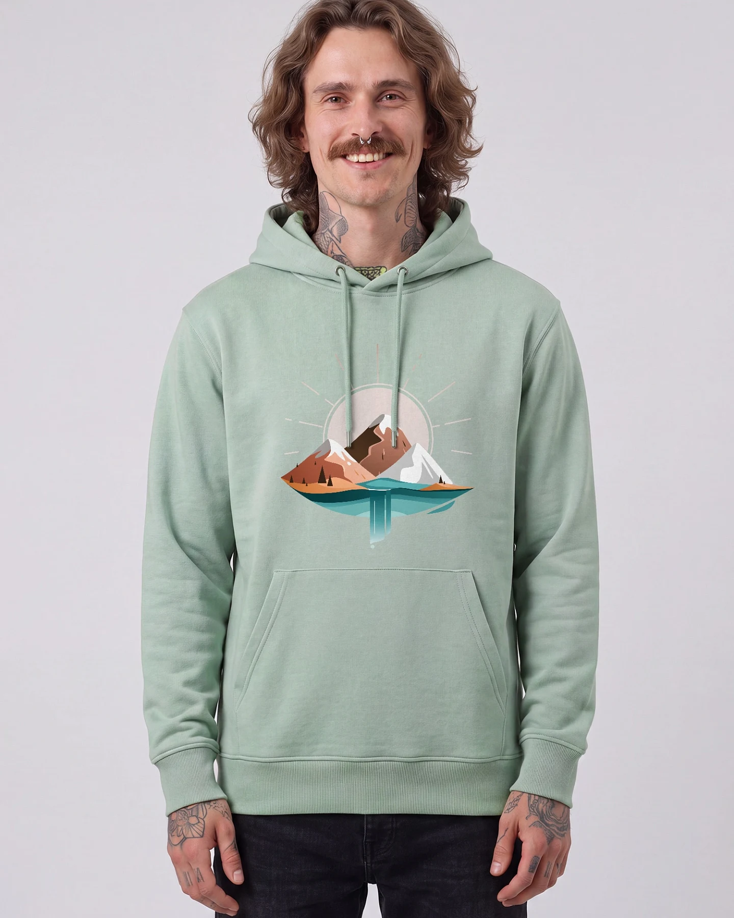 Watapparel Sweatshirt Sunrise & Lake – Ansicht 2