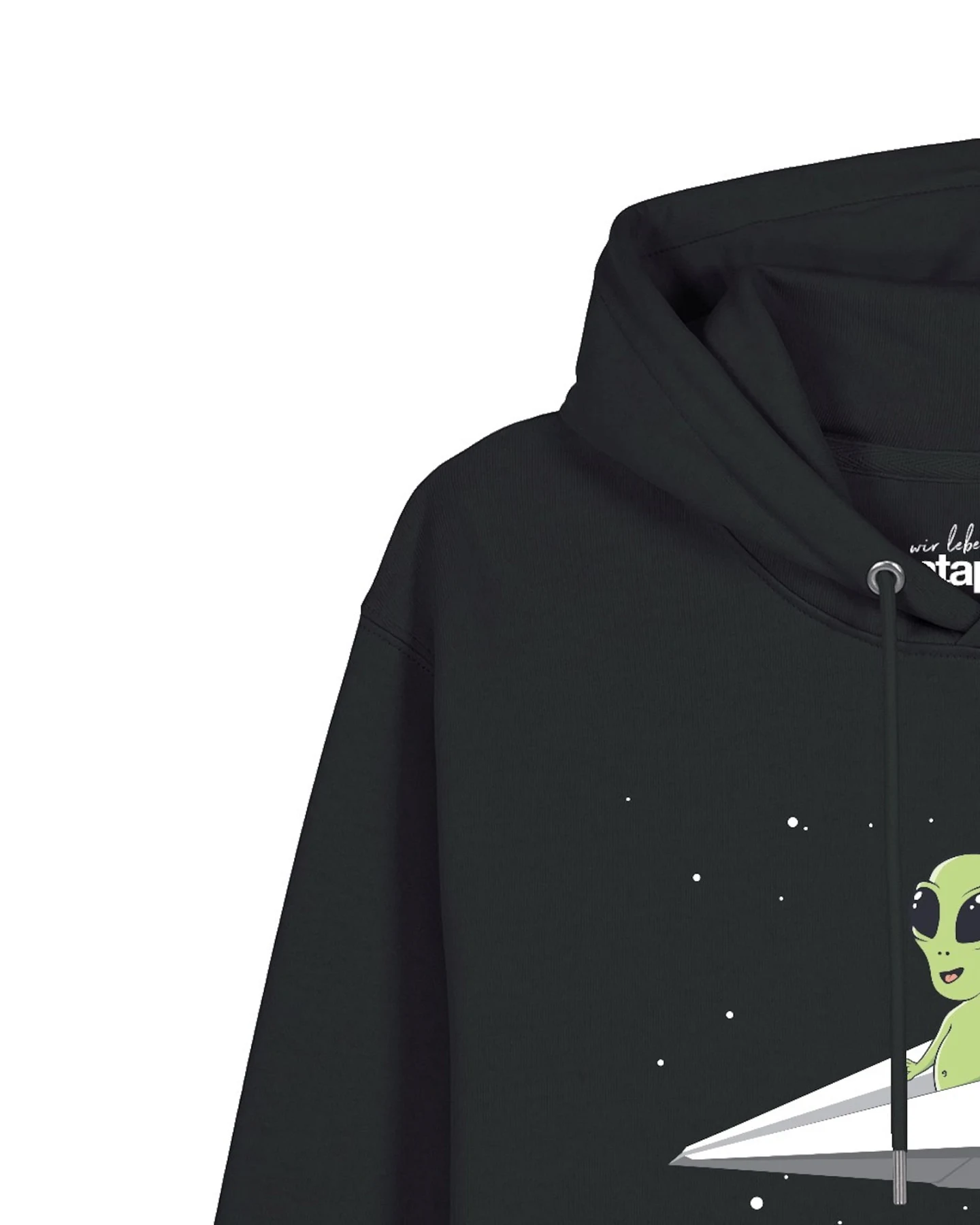 Watapparel Sweatshirt Alien On A Paper Plane – Ansicht 3